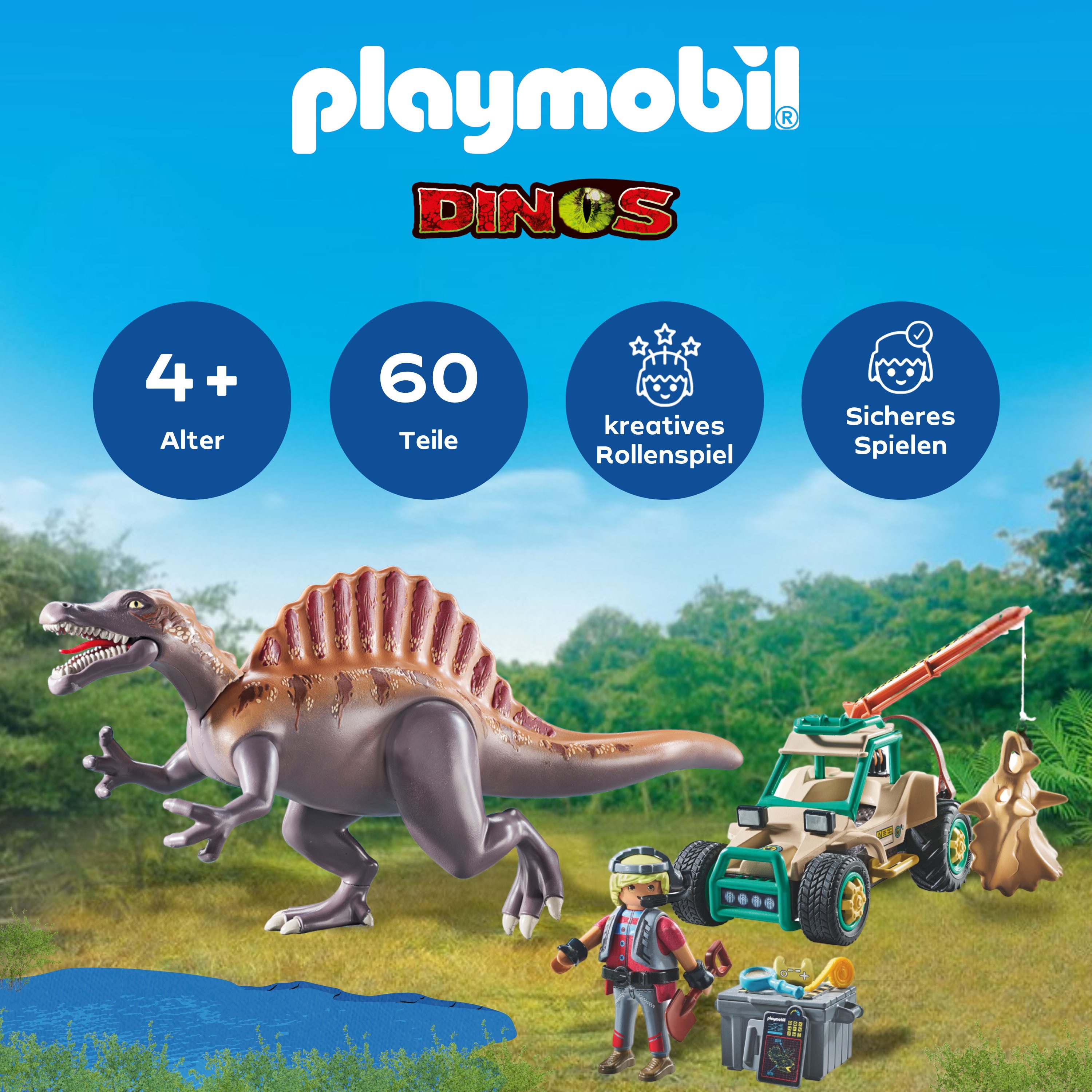 Playmobil® Spinosaurus-Angriff auf Dino-Ausgrabung (71820), Playmobil Dinos günstig online kaufen