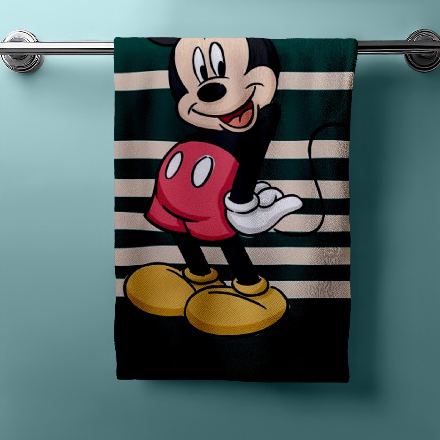 BrandMac Handtücher Disney Mickey Duschtuch Badetuch 60 x 120 cm, (1 Duscht günstig online kaufen