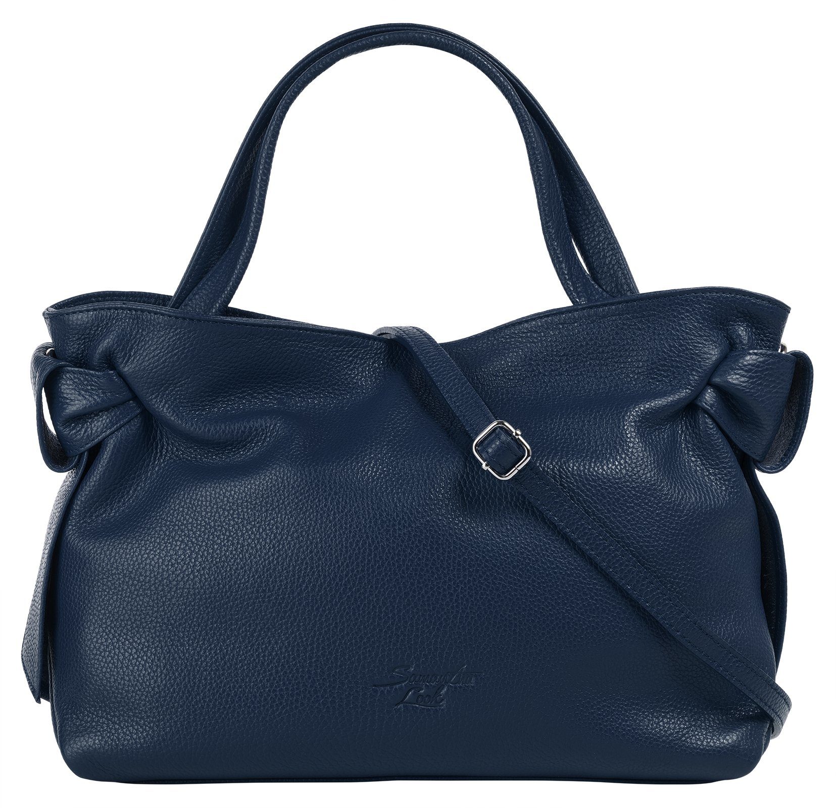 Samantha Look Henkeltasche, echt Leder, Made in Italy