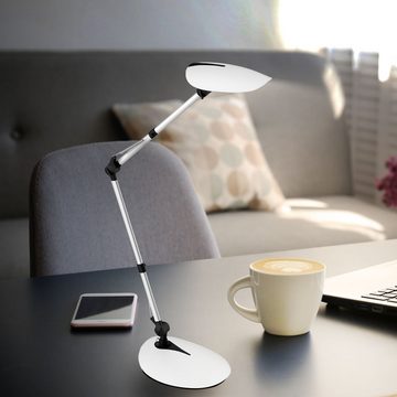 WOFI Schreibtischlampe, LED-Leuchtmittel fest verbaut, Warmweiß, Tischleuchte Schlafzimmer LED Tischlampe Schreibtisch Modern