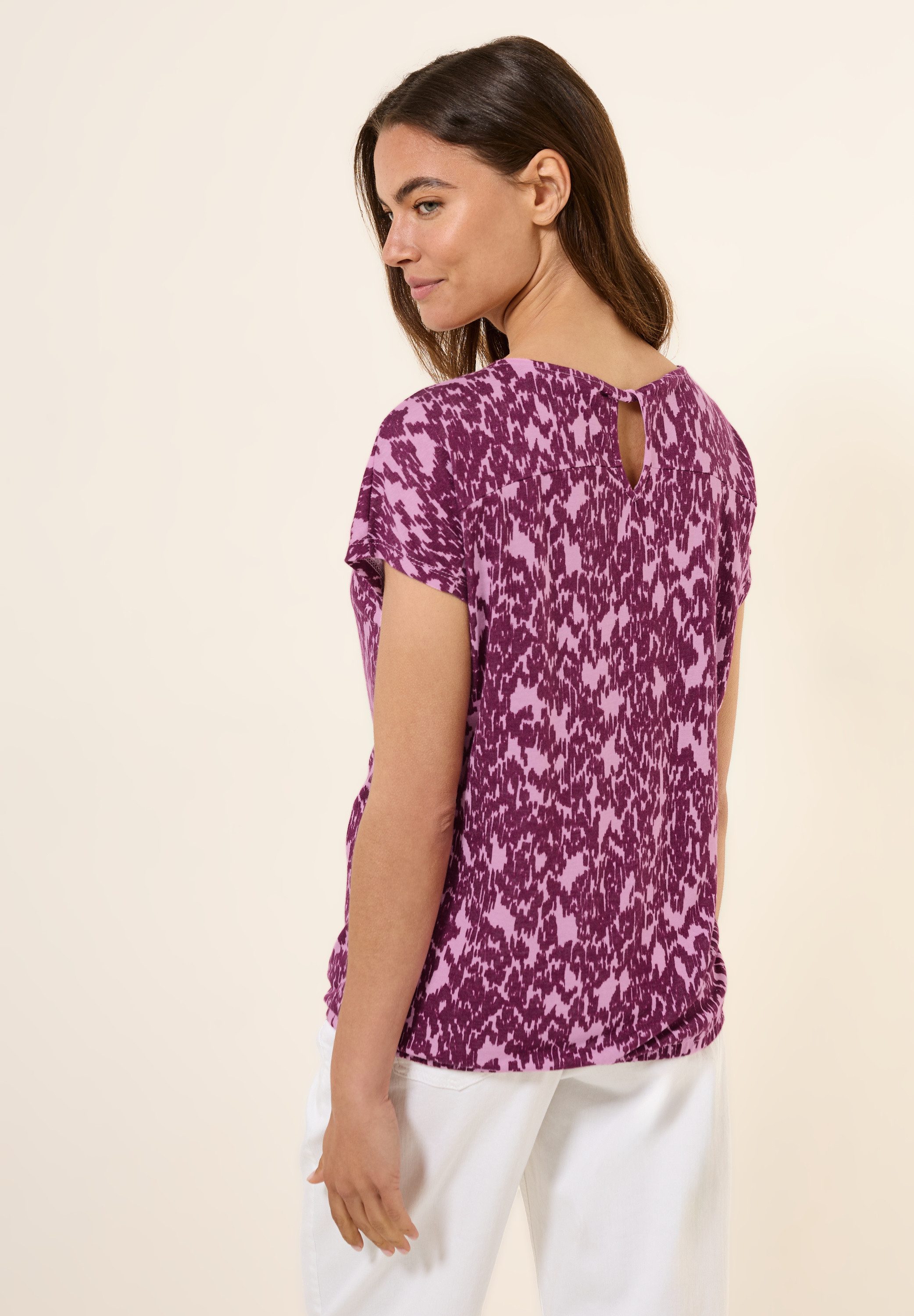 CECIL T-Shirt mit Muster, Minimal-Print günstig online kaufen