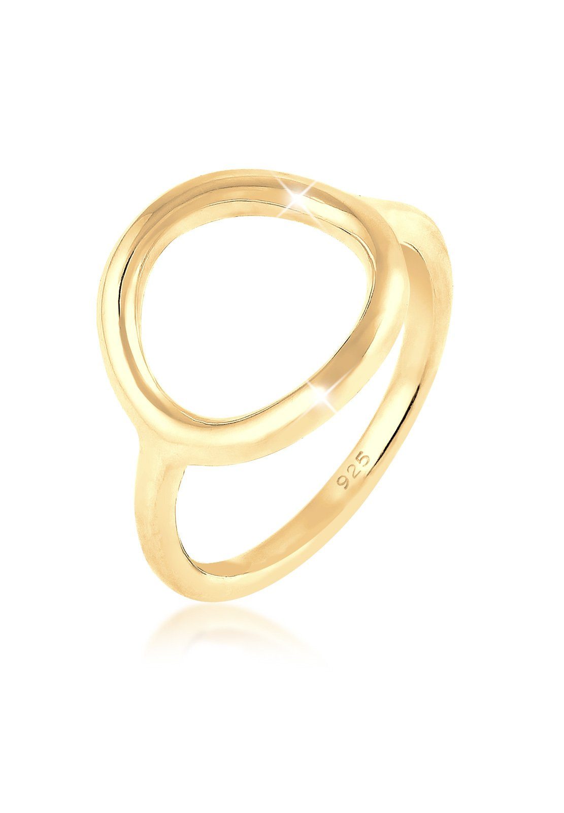 Elli Fingerring Kreis Rund Geo Statement günstig online kaufen