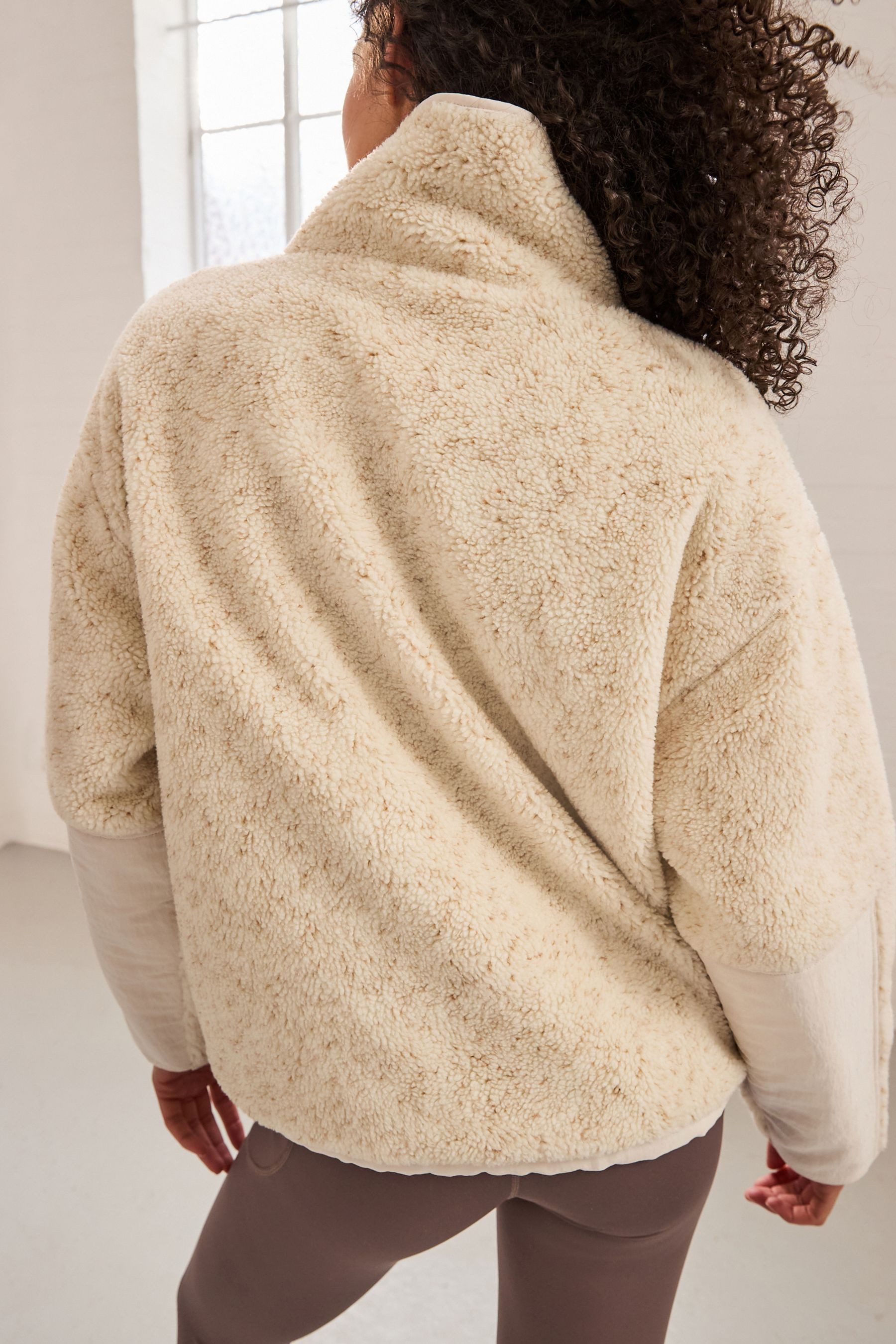 Next Fleecejacke Teddyfell-Jacke mit Reißverschluss (1-St) günstig online kaufen