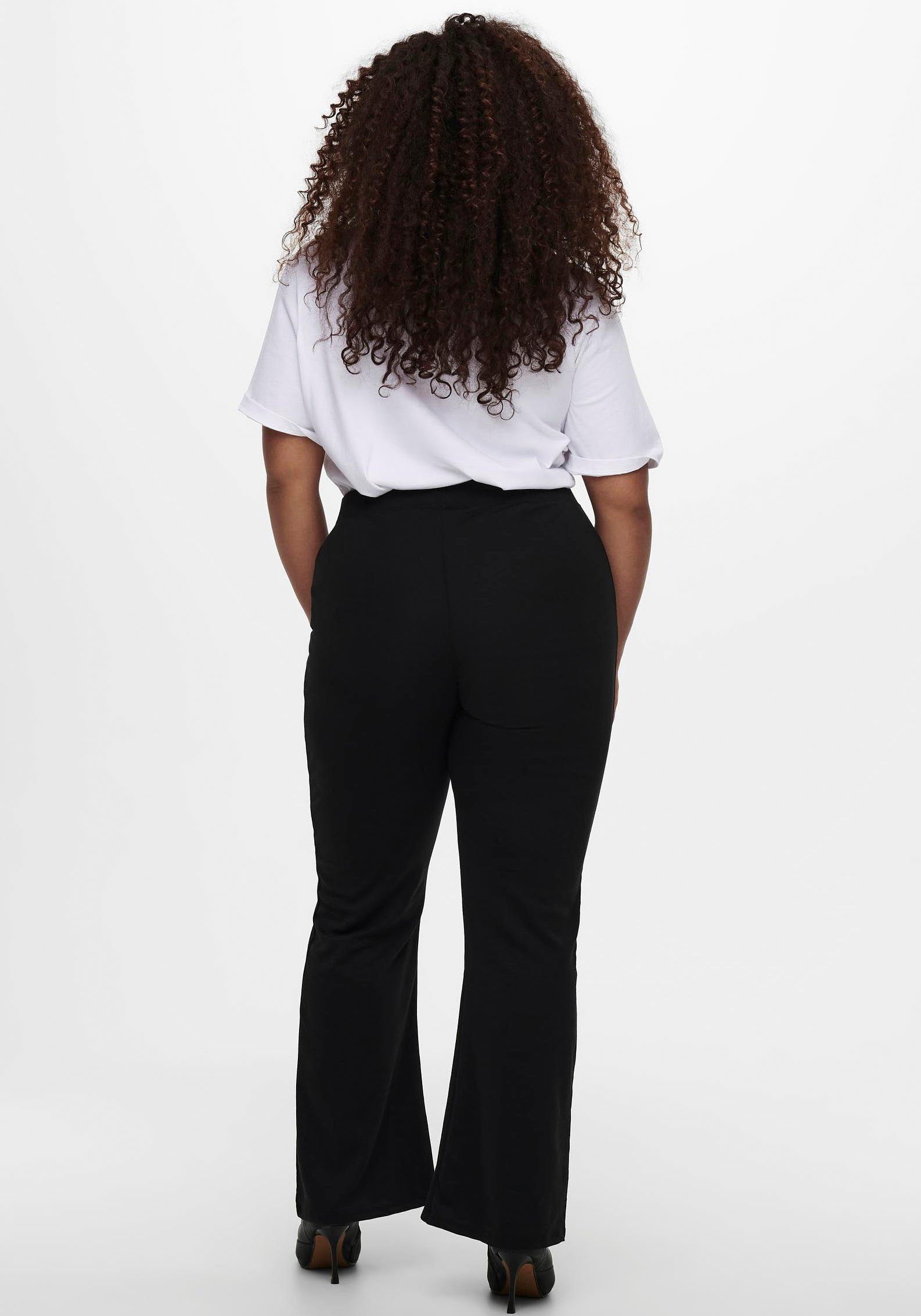 ONLY CARMAKOMA Jerseyhose CARPEVER FLARED PANTS JRS NP günstig online kaufen