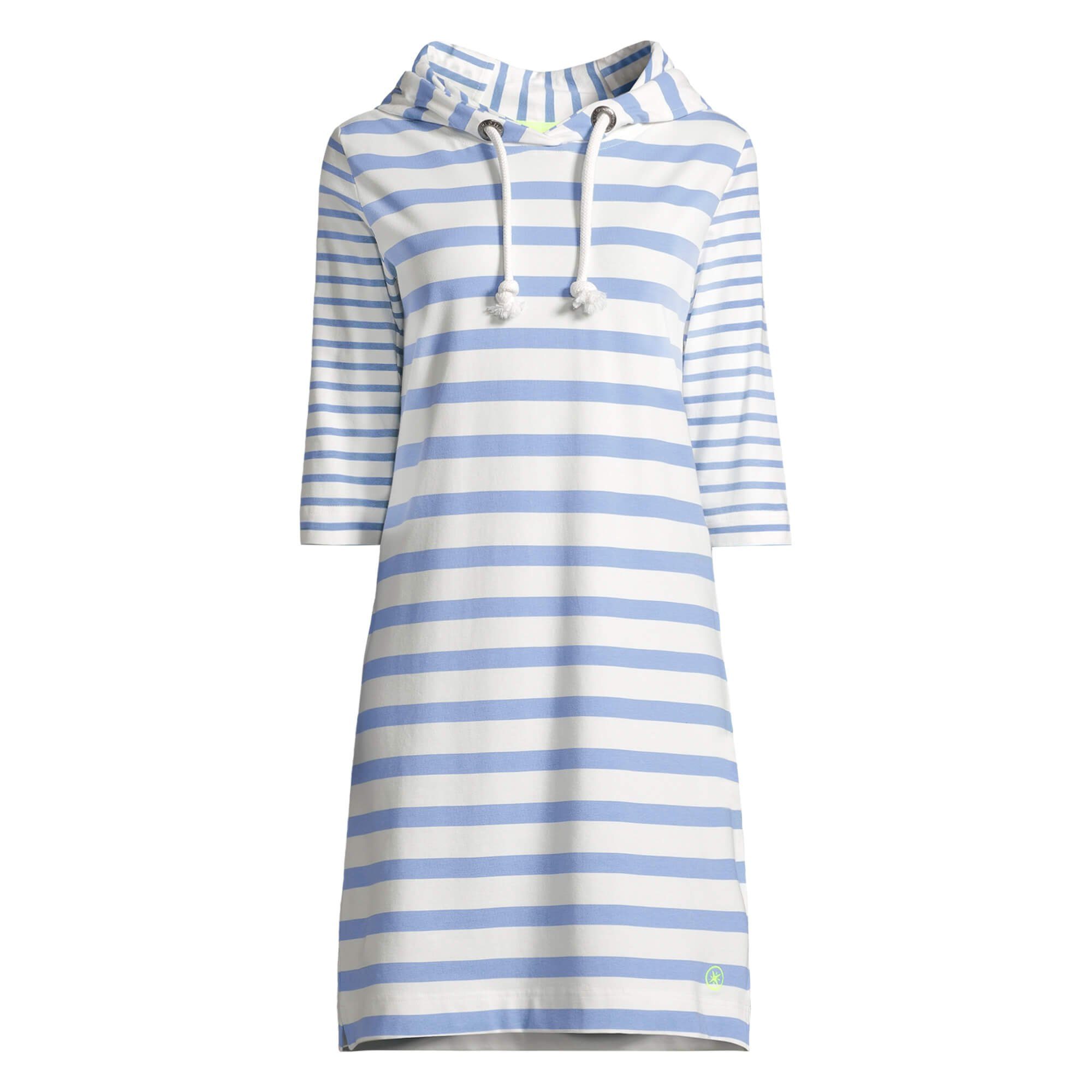 salzhaut Shirtkleid Damen Hoodie-Kleid Kapuzenkleid Lawaimaker günstig online kaufen