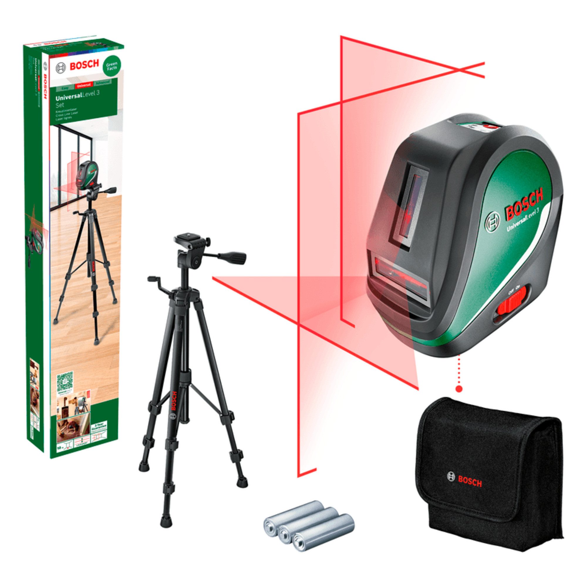 Bosch Professional Entfernungsmesser Bosch Heimwerken & Garten Kreuzlinienlaser