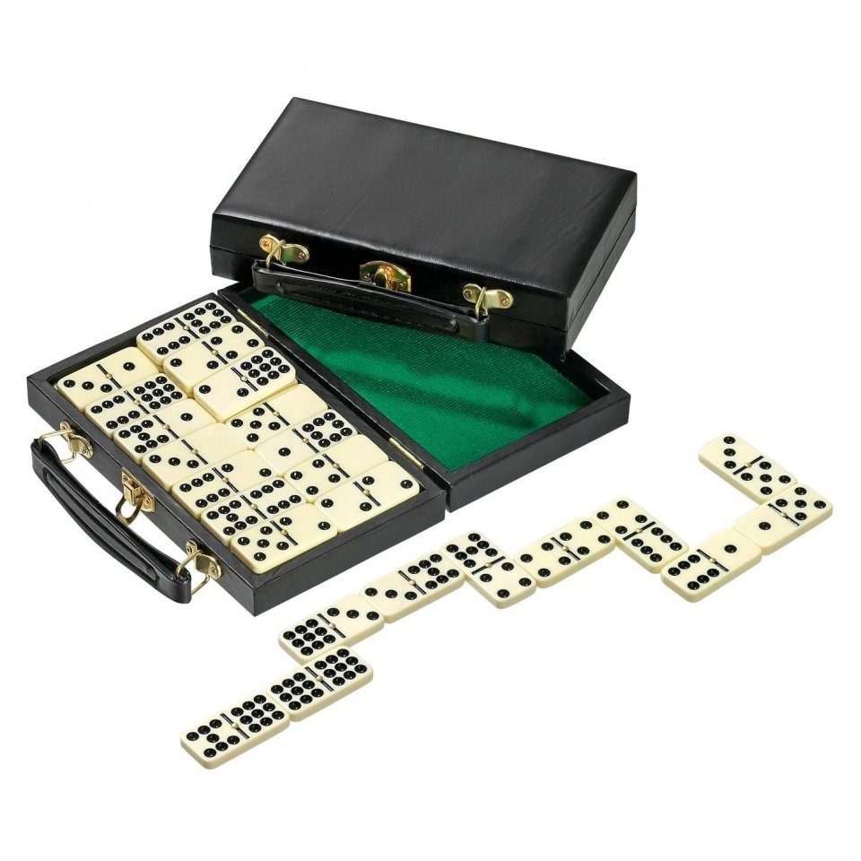 Philos Spiel, Domino - Doppel 9 - Urea-Kunststoff - 55 Spielsteine