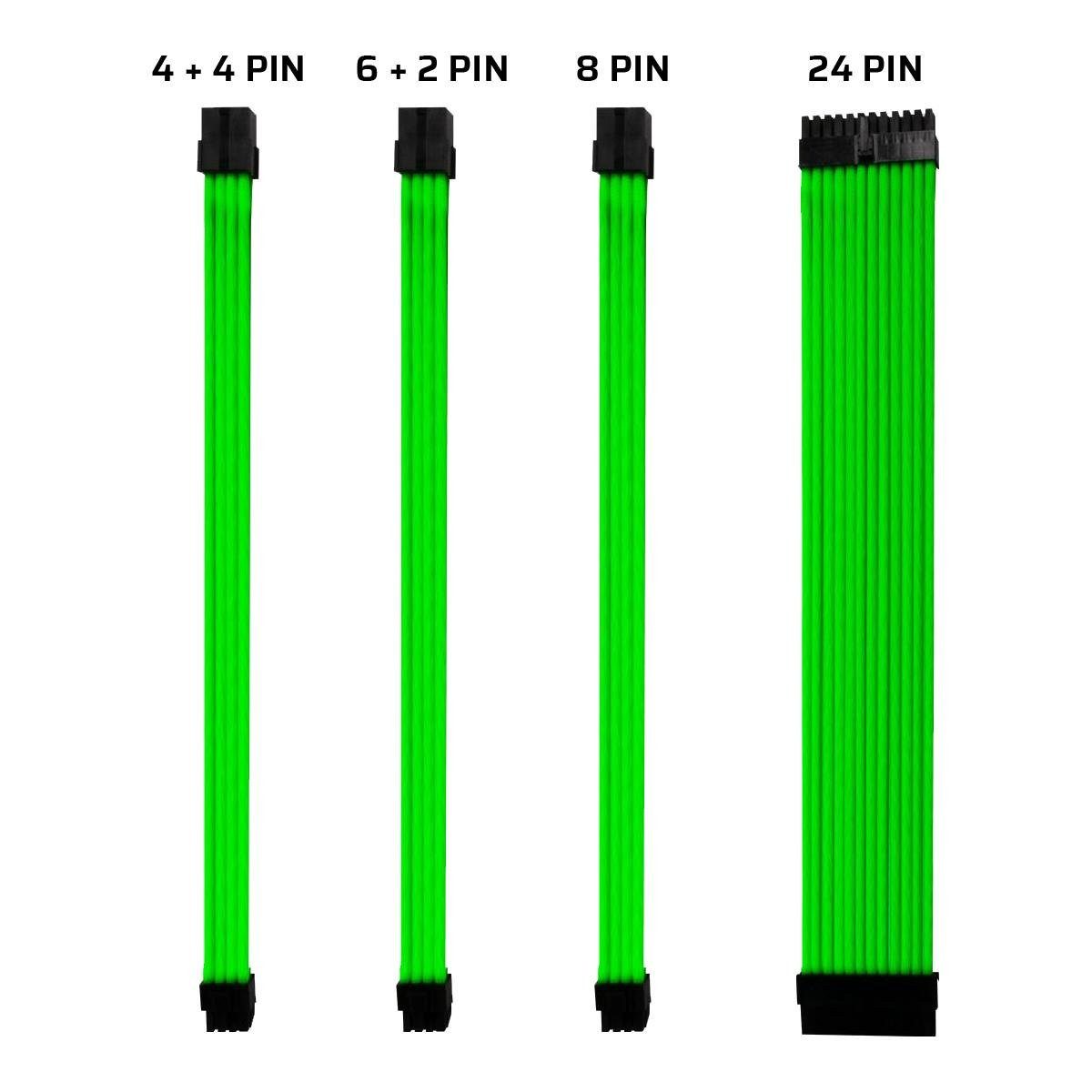 ONE GAMING Kabel-Sleeve-Set - Grün - Computer-Kabel