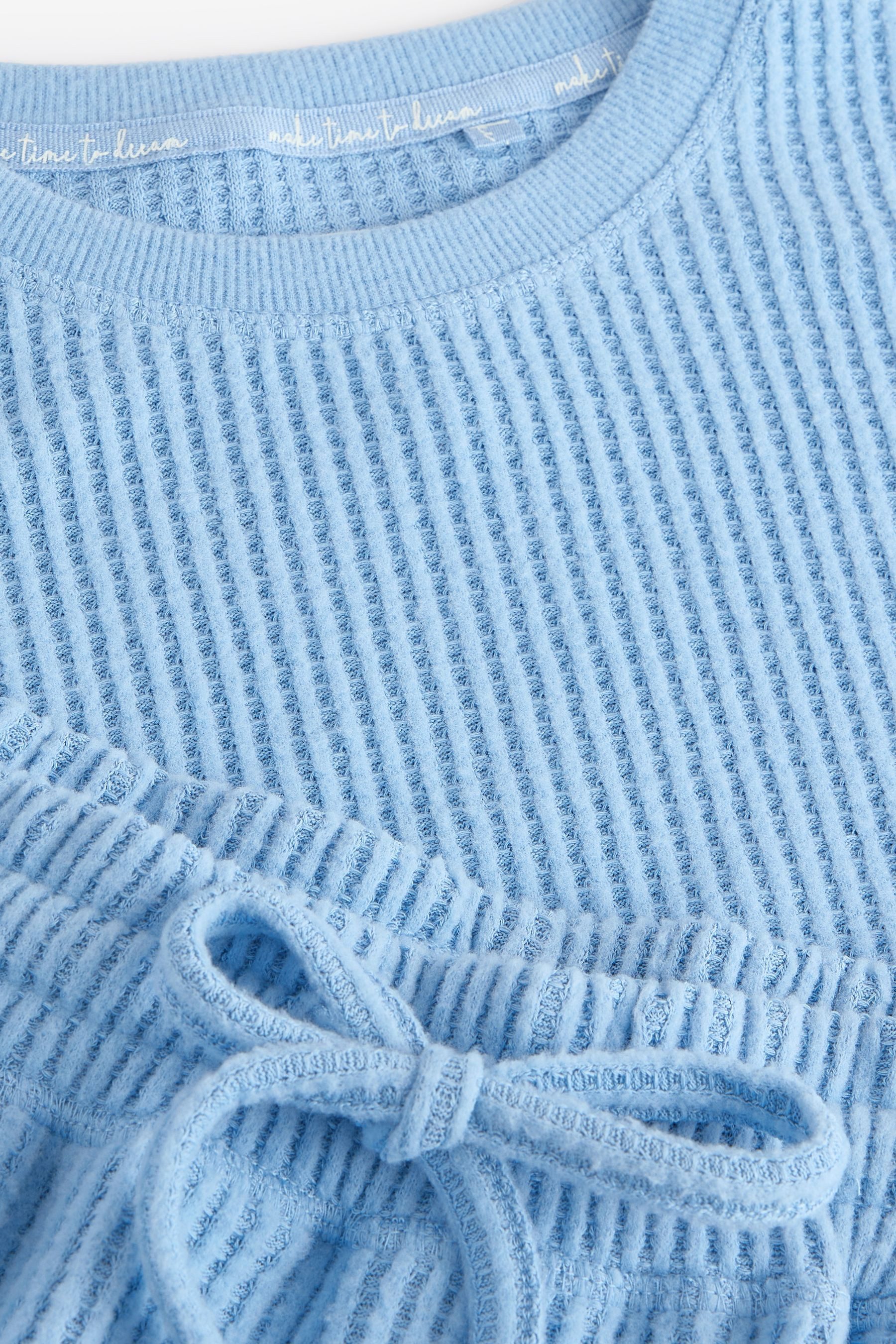Next Pyjama Kuschliger Langarm-Schlafanzug mit Waffelstruktur günstig online kaufen