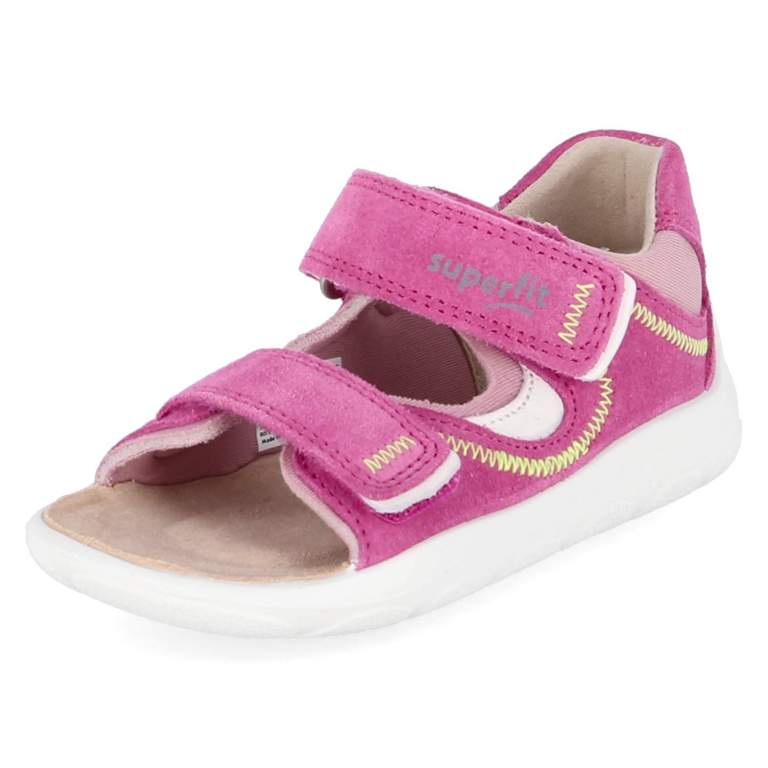 Superfit Superfit 1-001060-5500 Mädchen Leder & Textil pink Sandalette