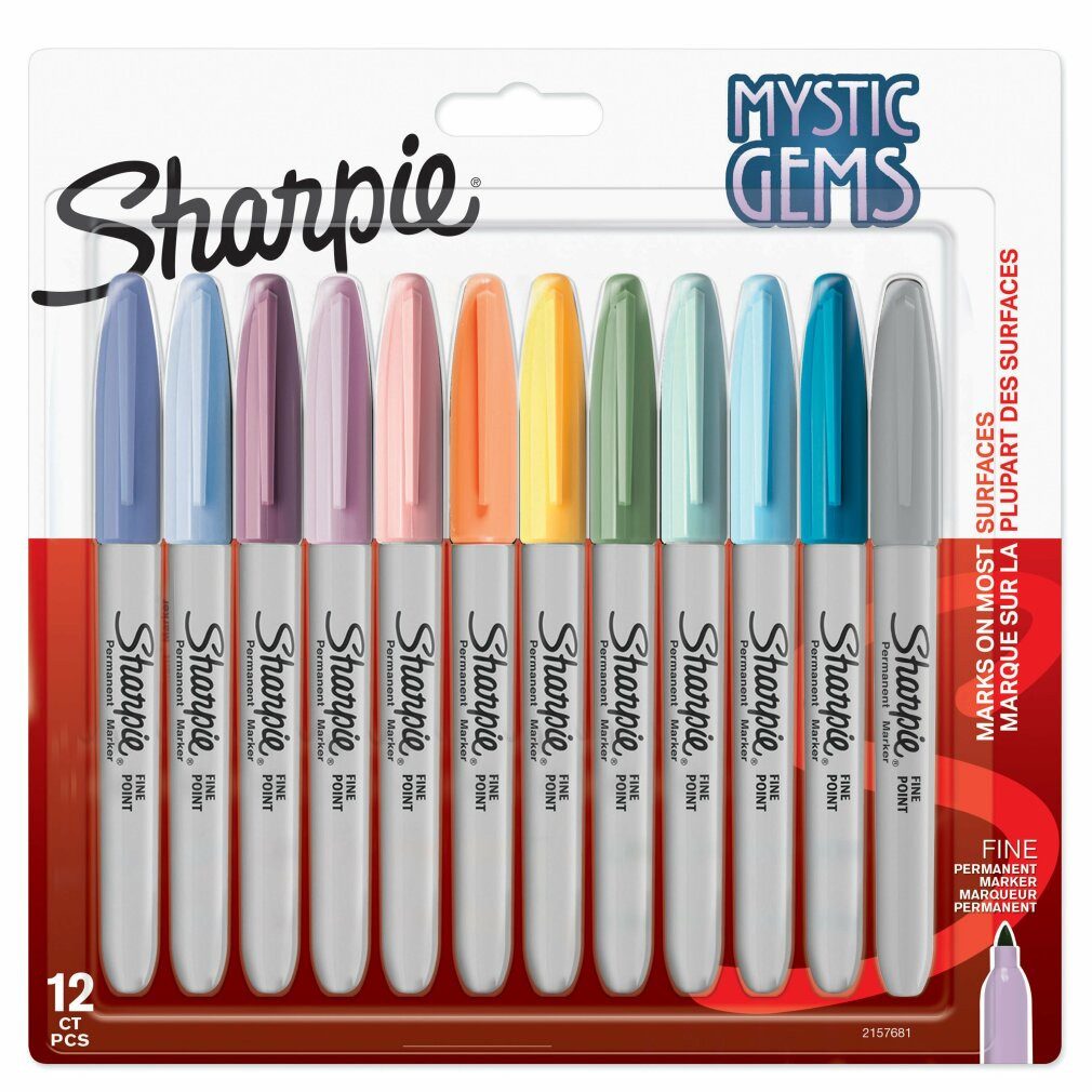 Newell Brands Marker Marker-Set Sharpie Mystic Gems 12 Stücke Kuchen