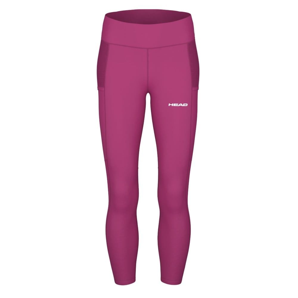 Sporthose Tennishose Tech Tight (hoher Bund, elastisches Material) lang pink