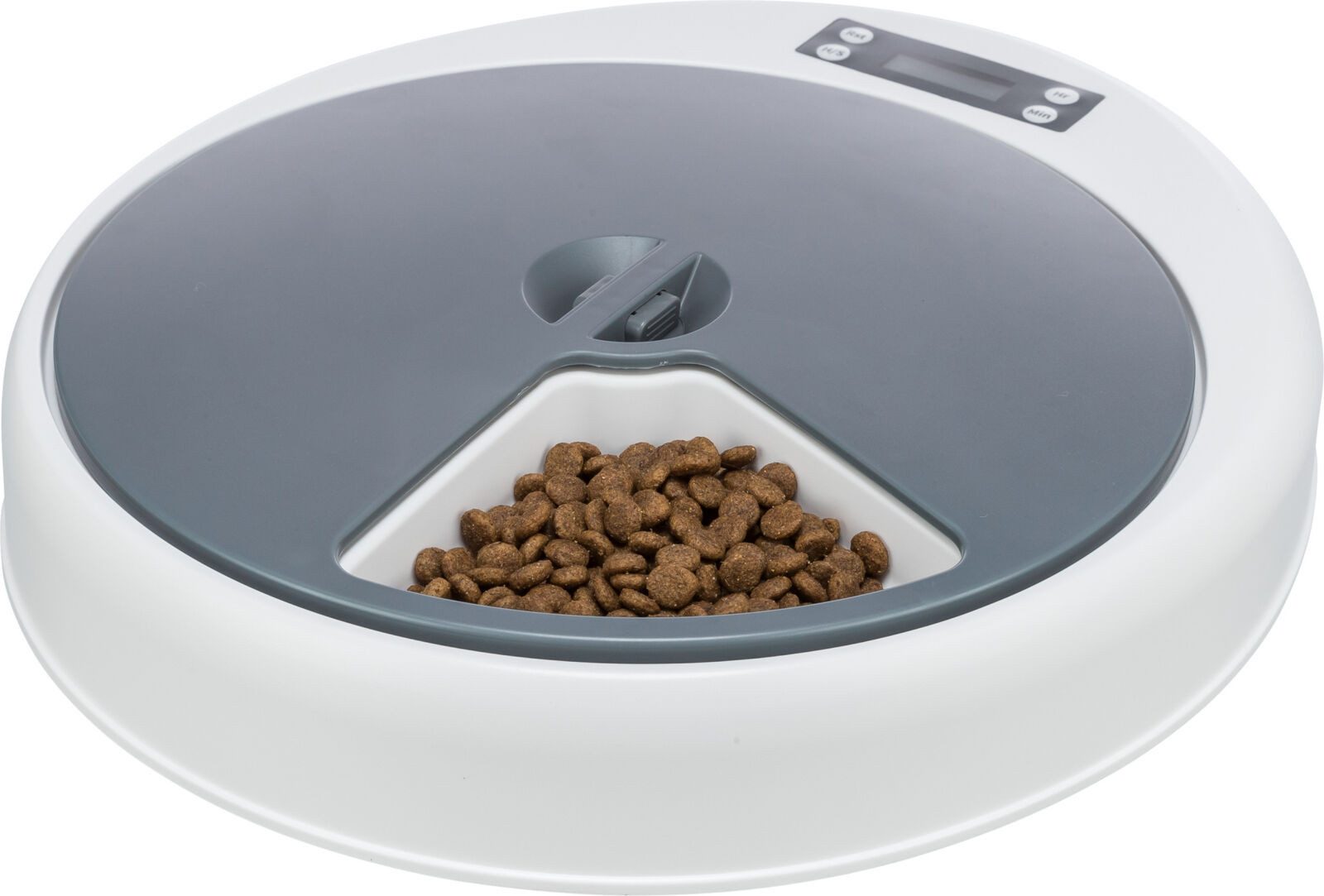 TRIXIE Hunde-Futterautomat Futterautomat TX4+1 - weiß/grau - 5 × 0,25 l/34 × 6 × 39 cm