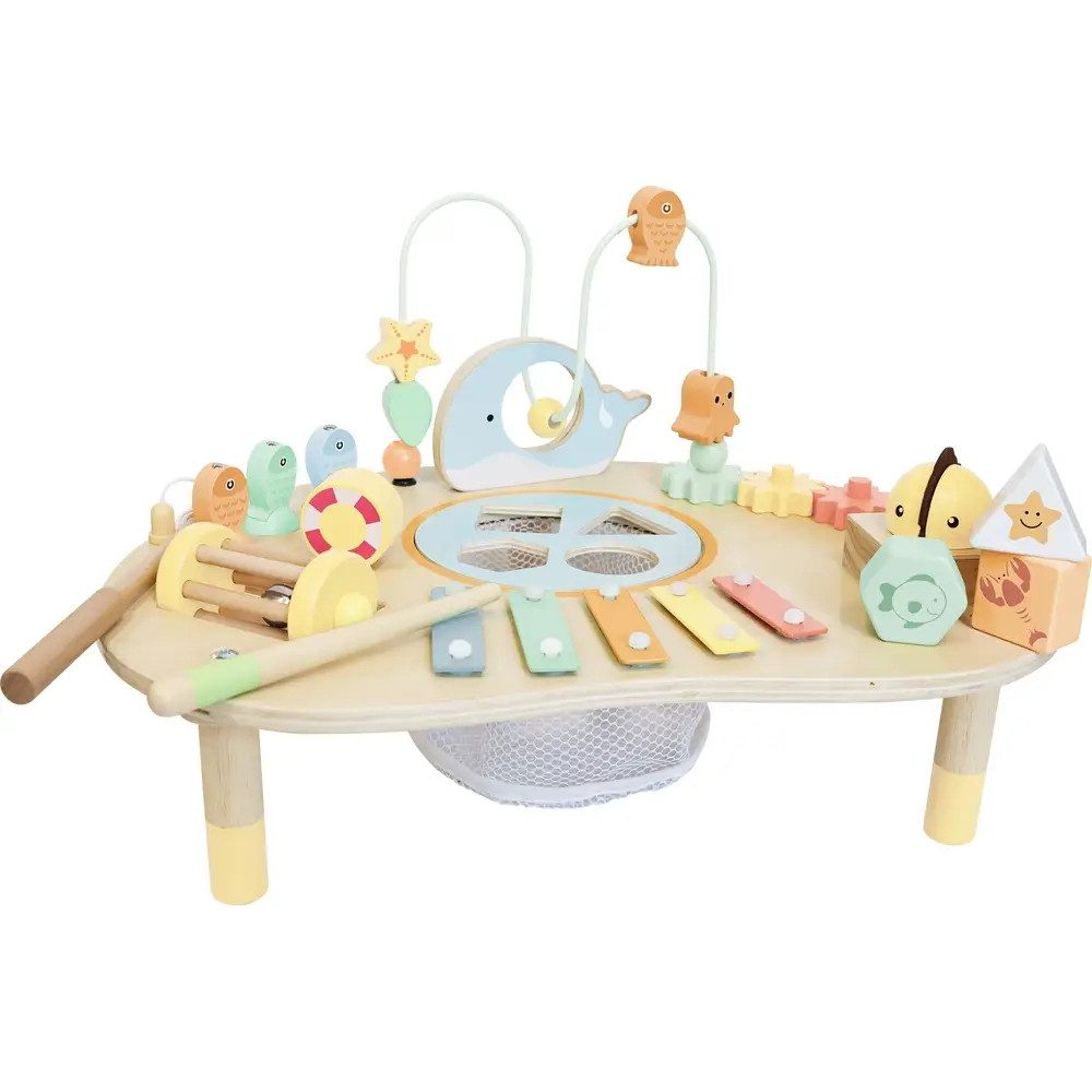 Vedes Greifspielzeug SpielMaus Holz Motorik-Spieltisch 44x27x31 cm