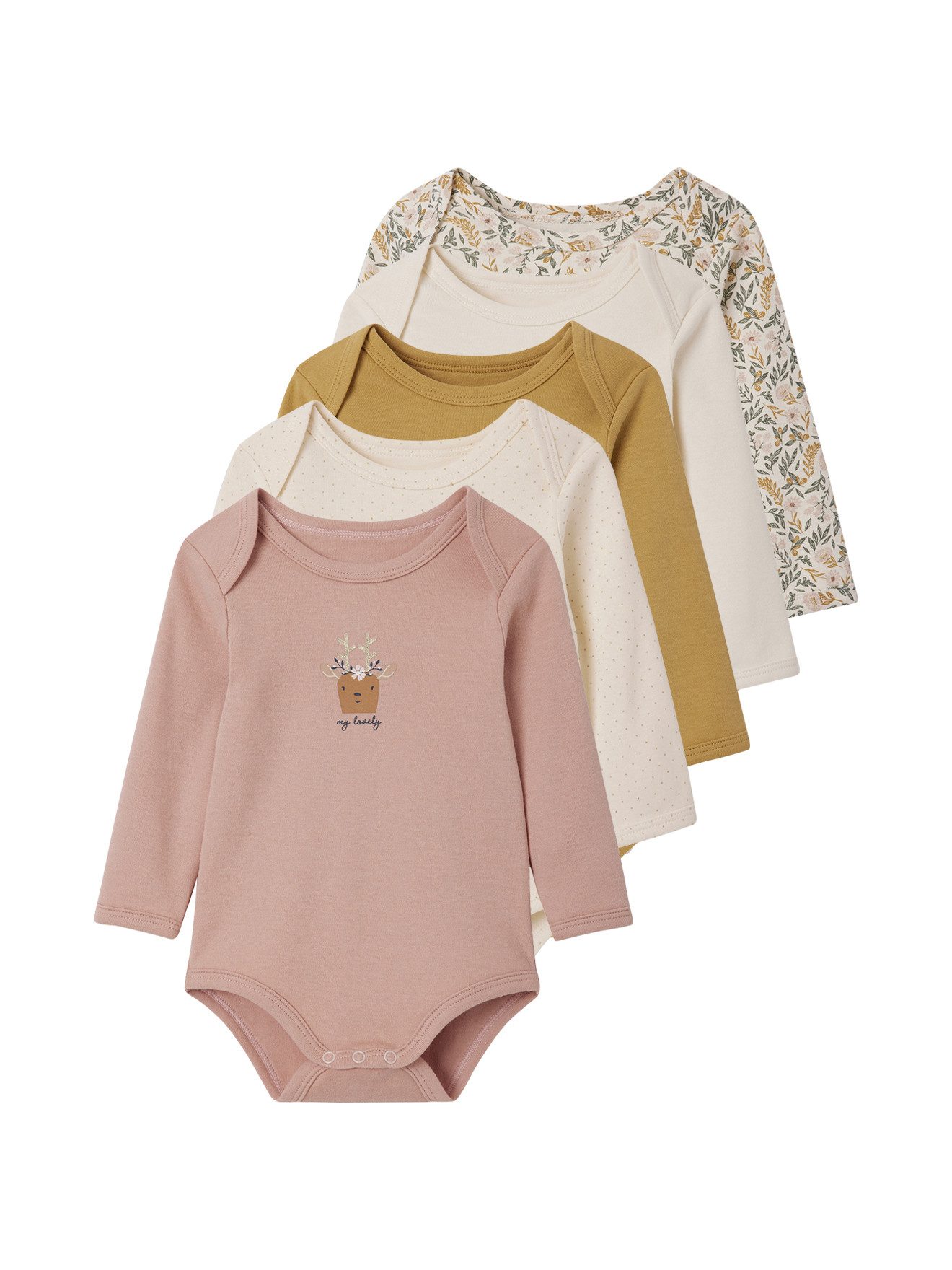 Body 5er-Pack Baby Schlupfbodys
