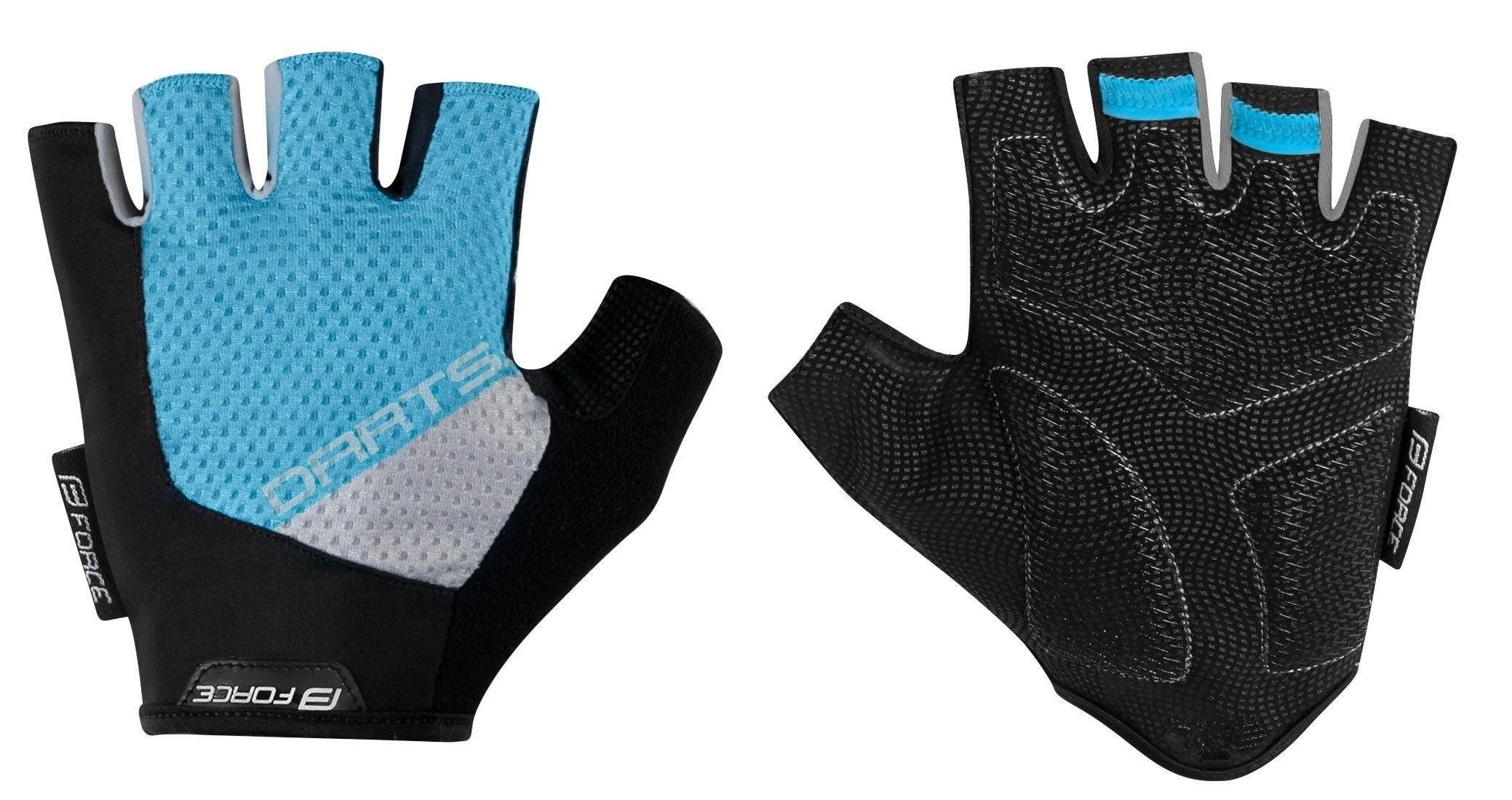 Fahrradhandschuhe F FORCE blau-grün Handschuhe DARTS