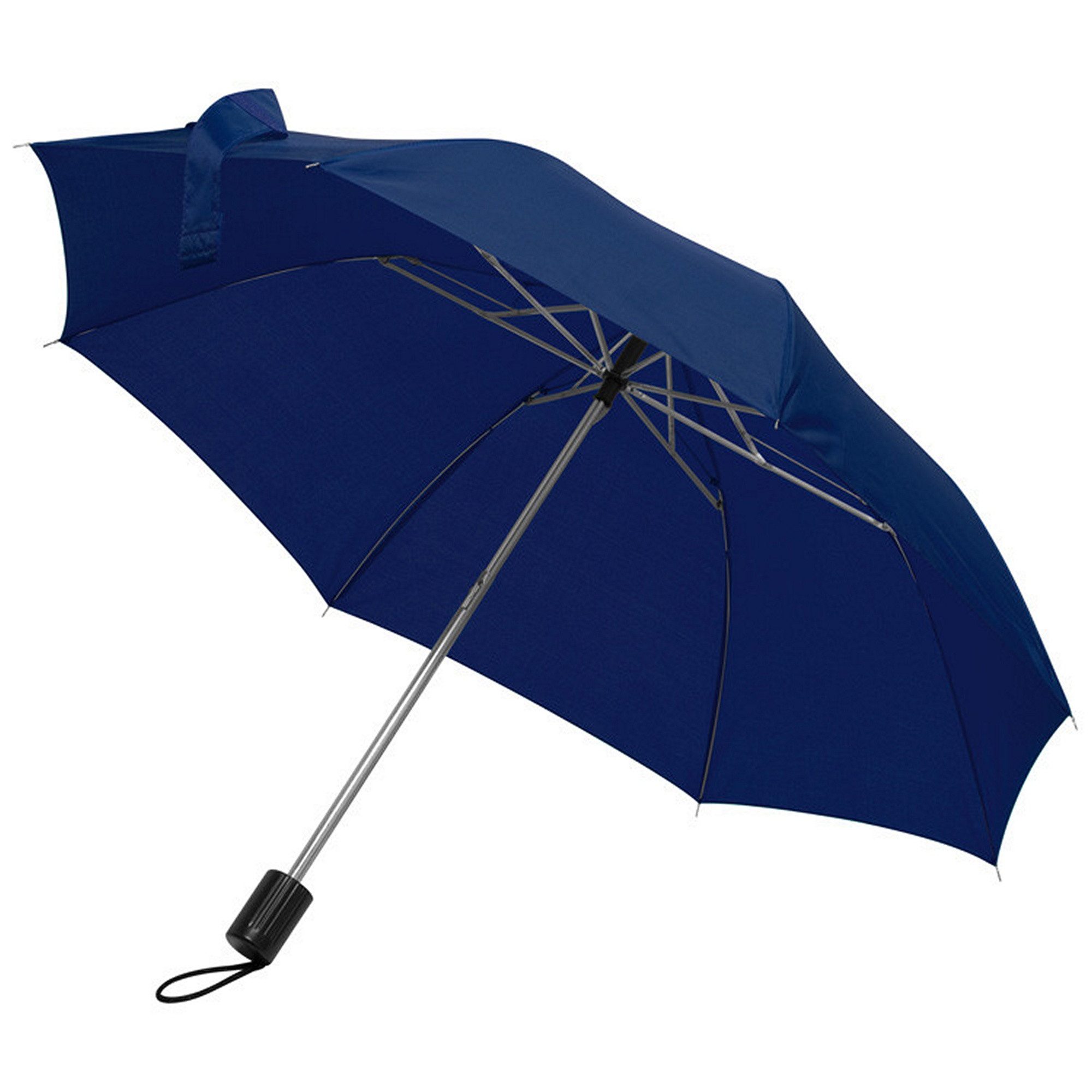 Livepac Office Taschenregenschirm Taschen-Regenschirm / mit Schutzhülle / Farbe: dunkelblau