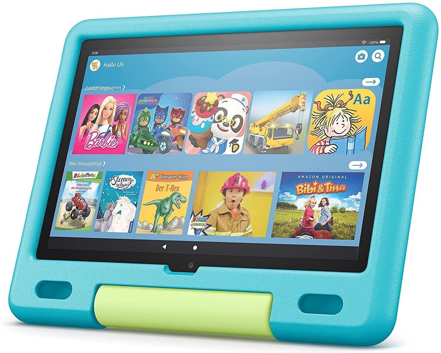 10 GB, zutreffend) Tablet 2021 32 Fire Kids Amazon (10.1", Aquamarinblau OS, Tablet Fire HD nicht