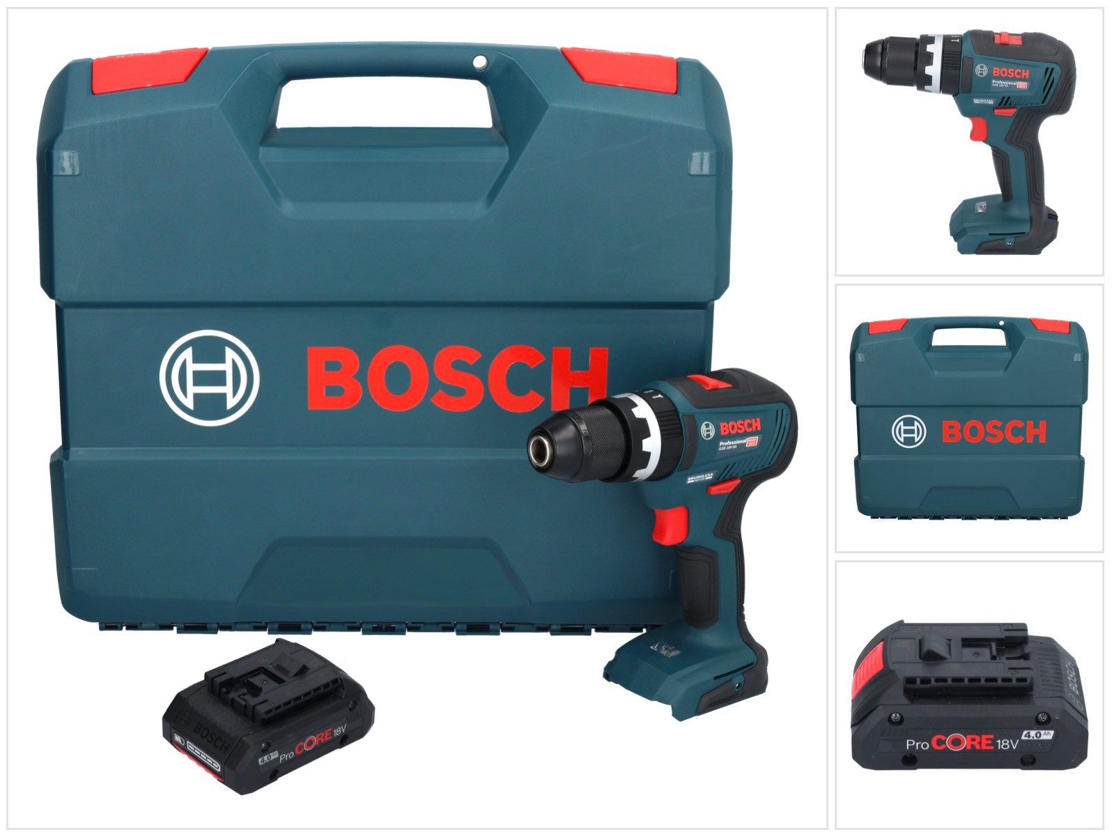 Bosch Professional Akku-Schlagbohrschrauber GSB 18V-55 Professional Akku Schlagbohrschrauber 18 V 55 Nm Brushless