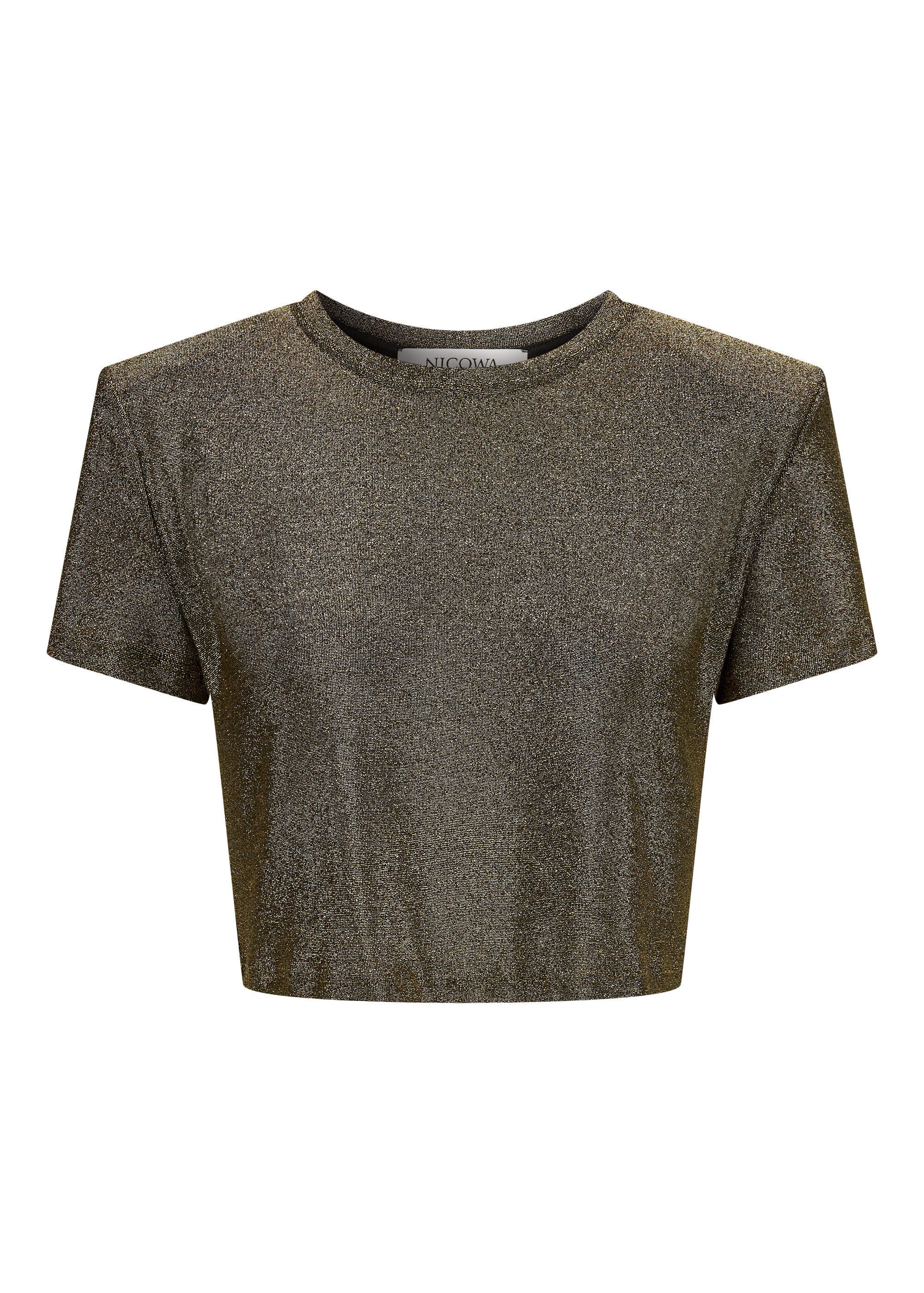 Nicowa Rundhalsshirt CRIWIO (1-tlg) mit Schulterpolster