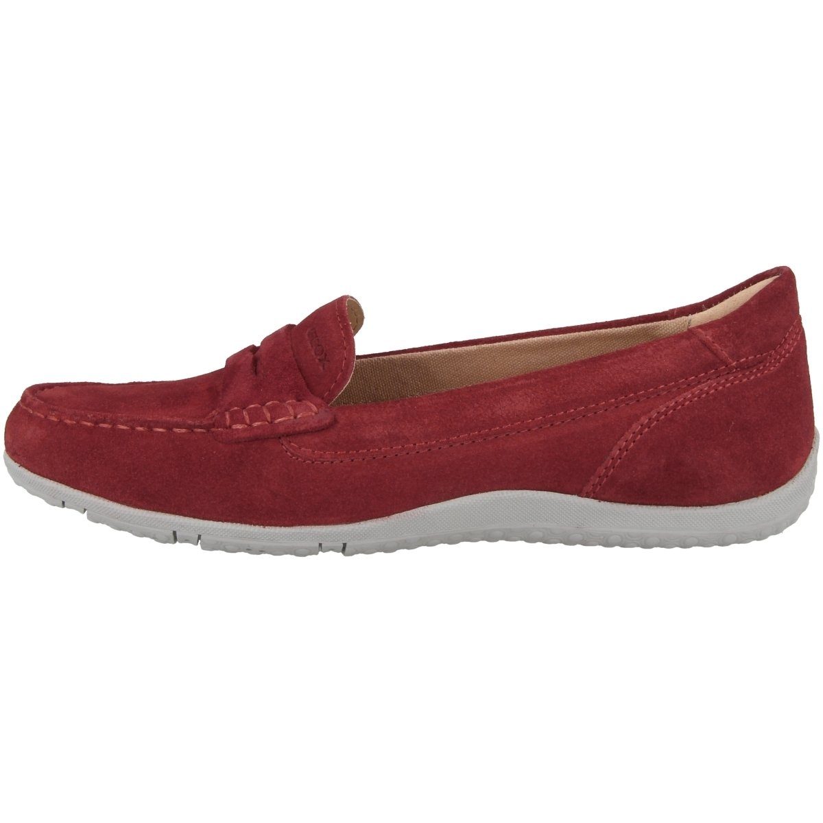 Geox D Vega Moc A Damen Slipper rot