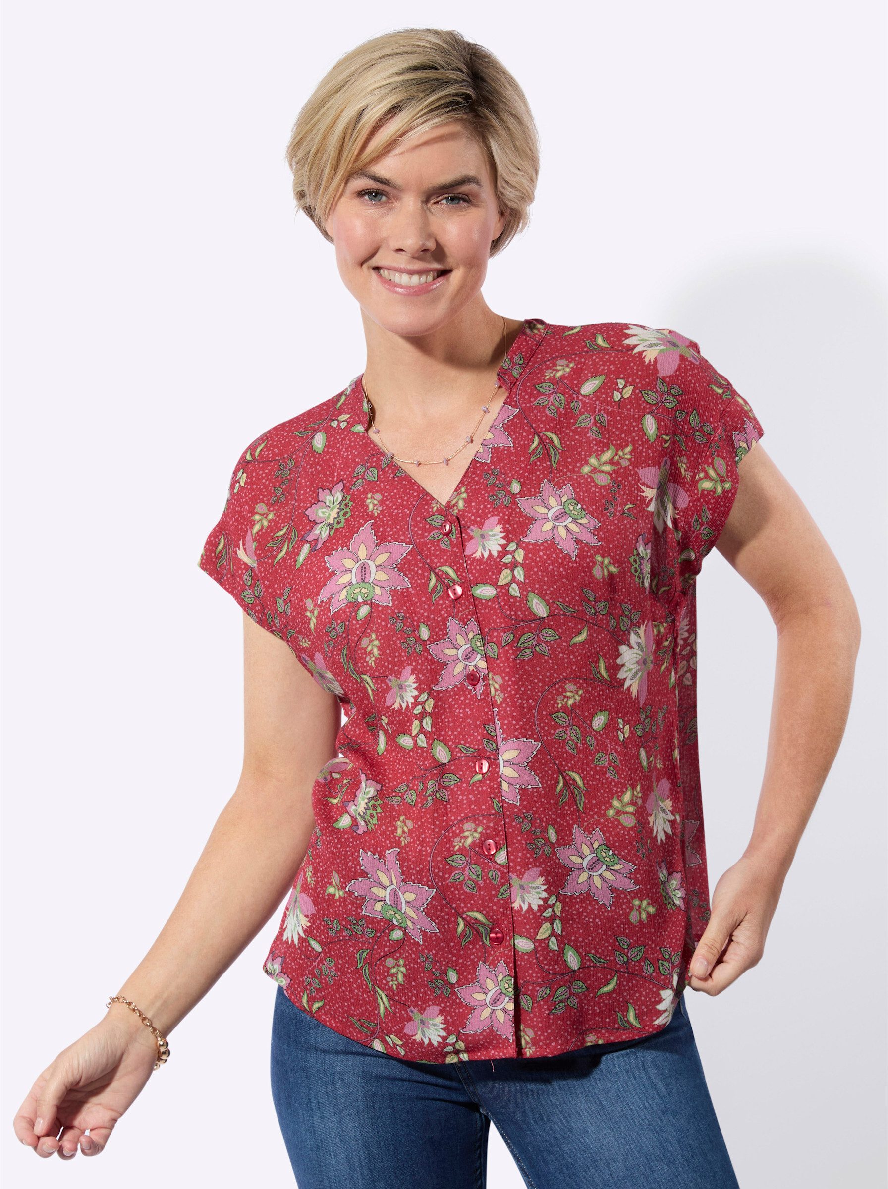 Witt Klassische Bluse Kurzarmbluse günstig online kaufen