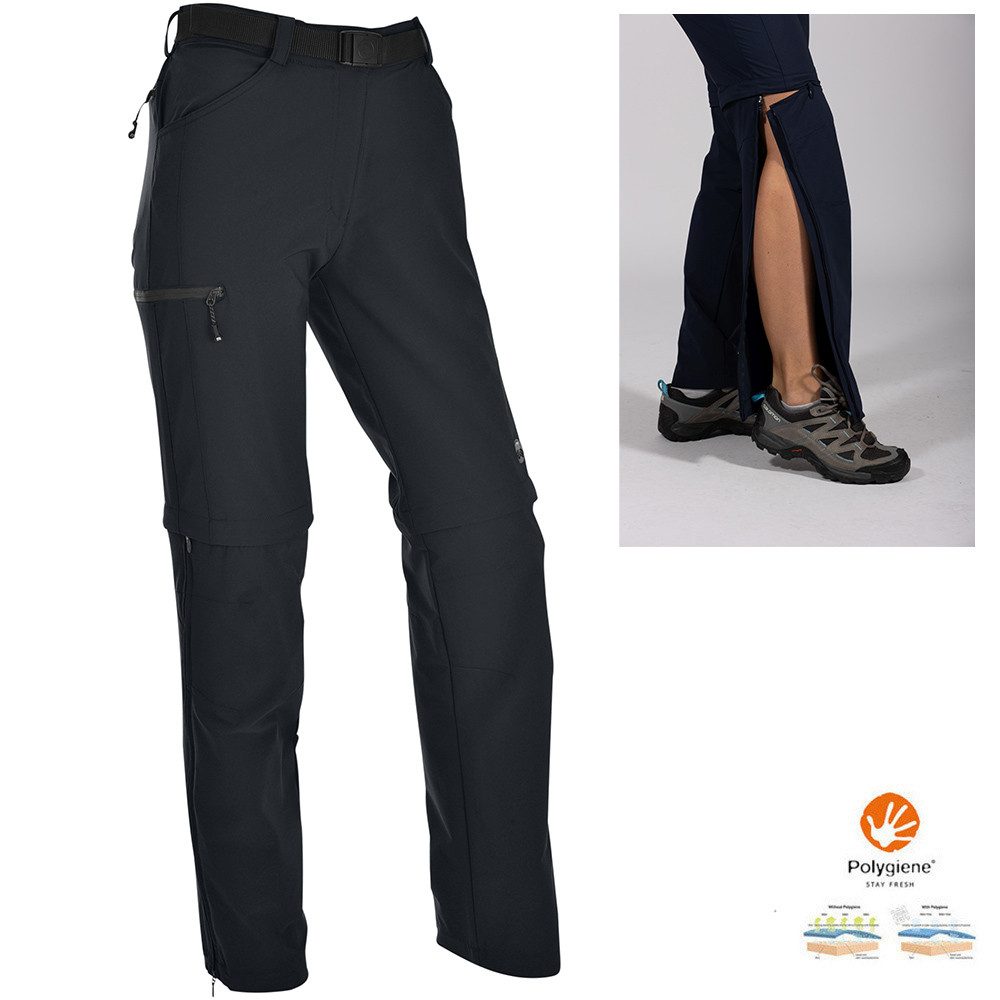 Maul Trainingstights Maul Montreal II T-Zipp-Off Damen Trekkinghose – 2in1 Wanderhose