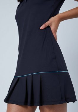 SPORTKIND Tenniskleid Golf Polo Kleid ohne Arm Mädchen & Damen schwarz