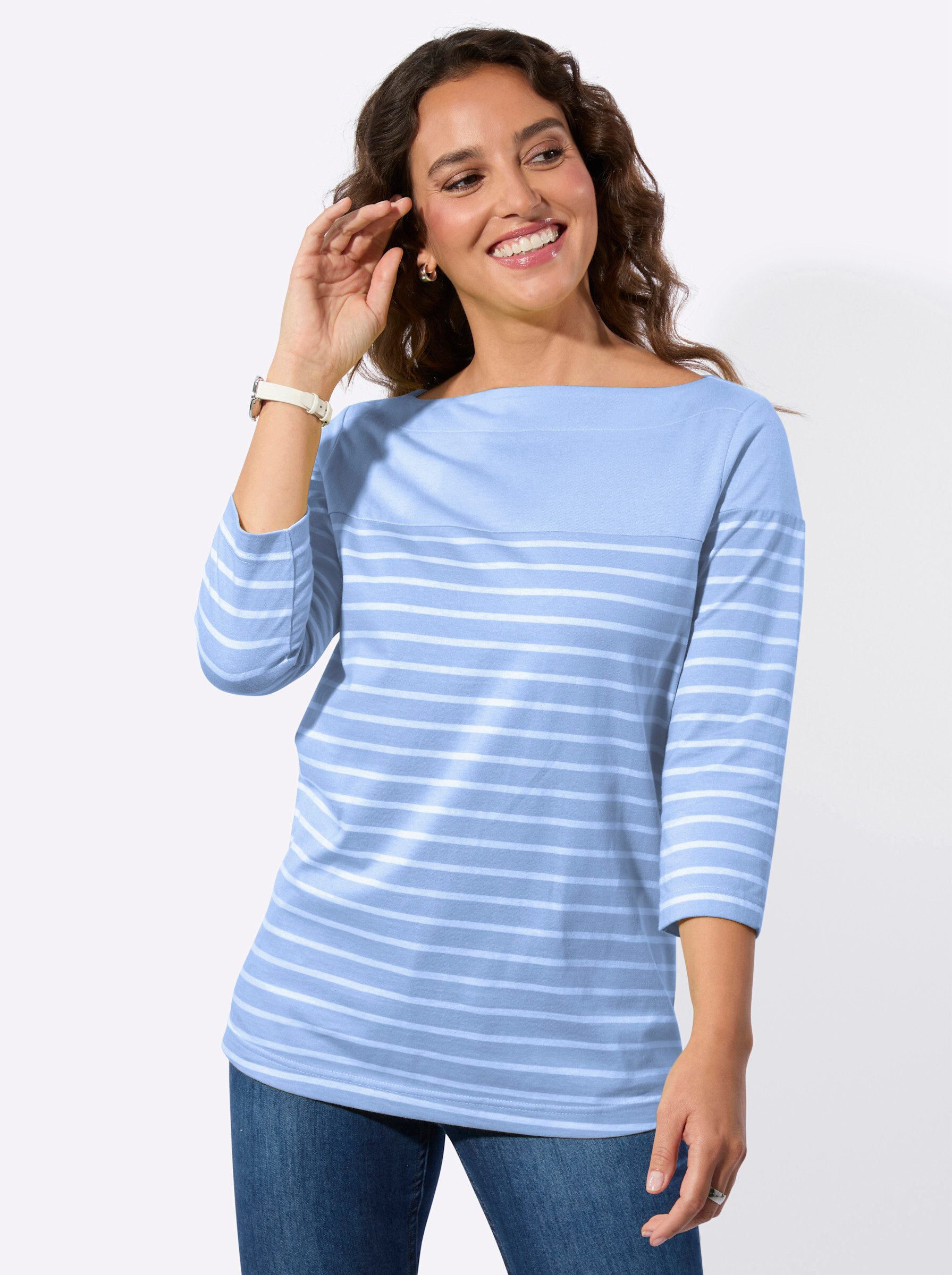 Witt T-Shirt Ringelshirt 3/4-Arm