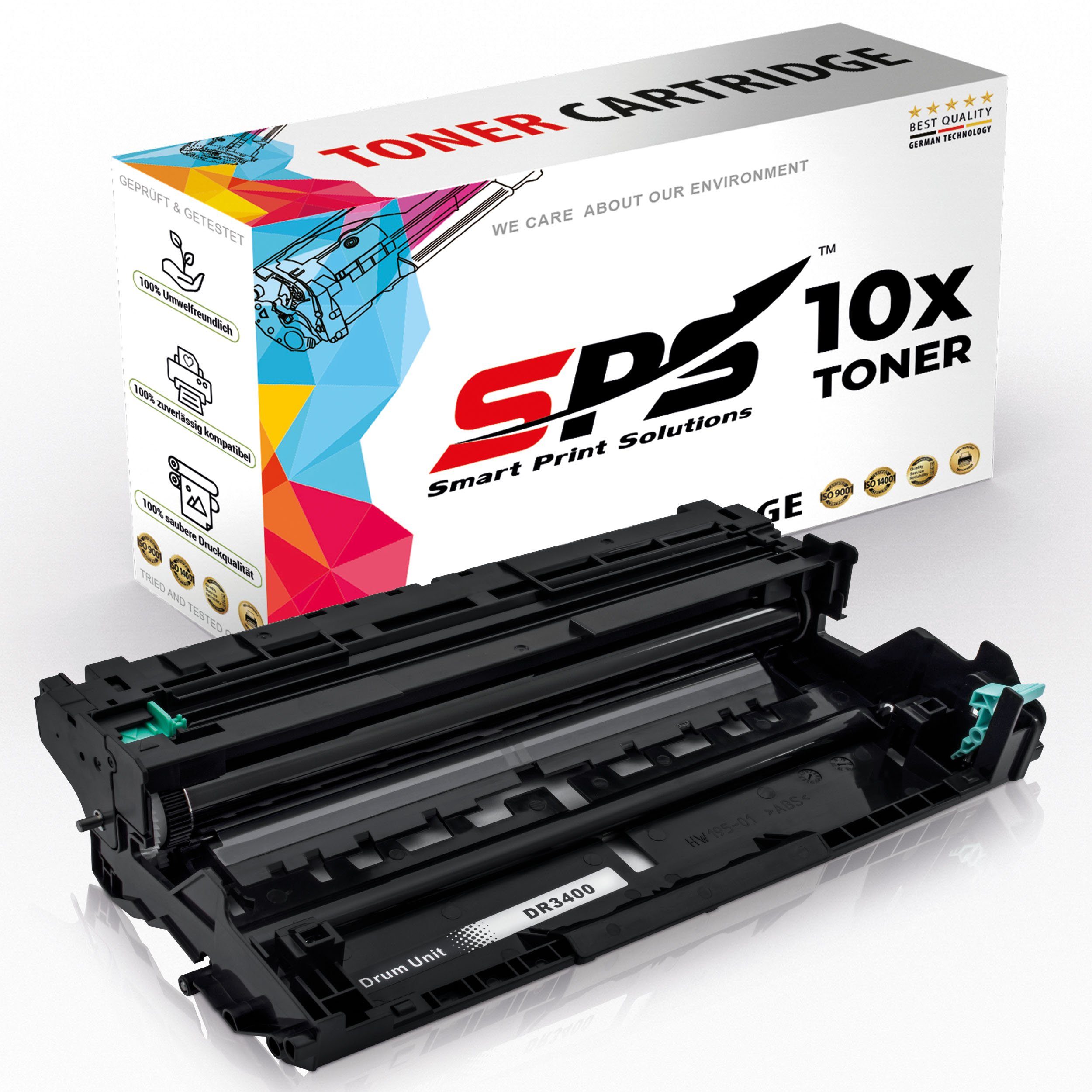 SPS Tonerkartusche Kompatibel für Brother DCP-L5500 DR-3400, (10er Pack)