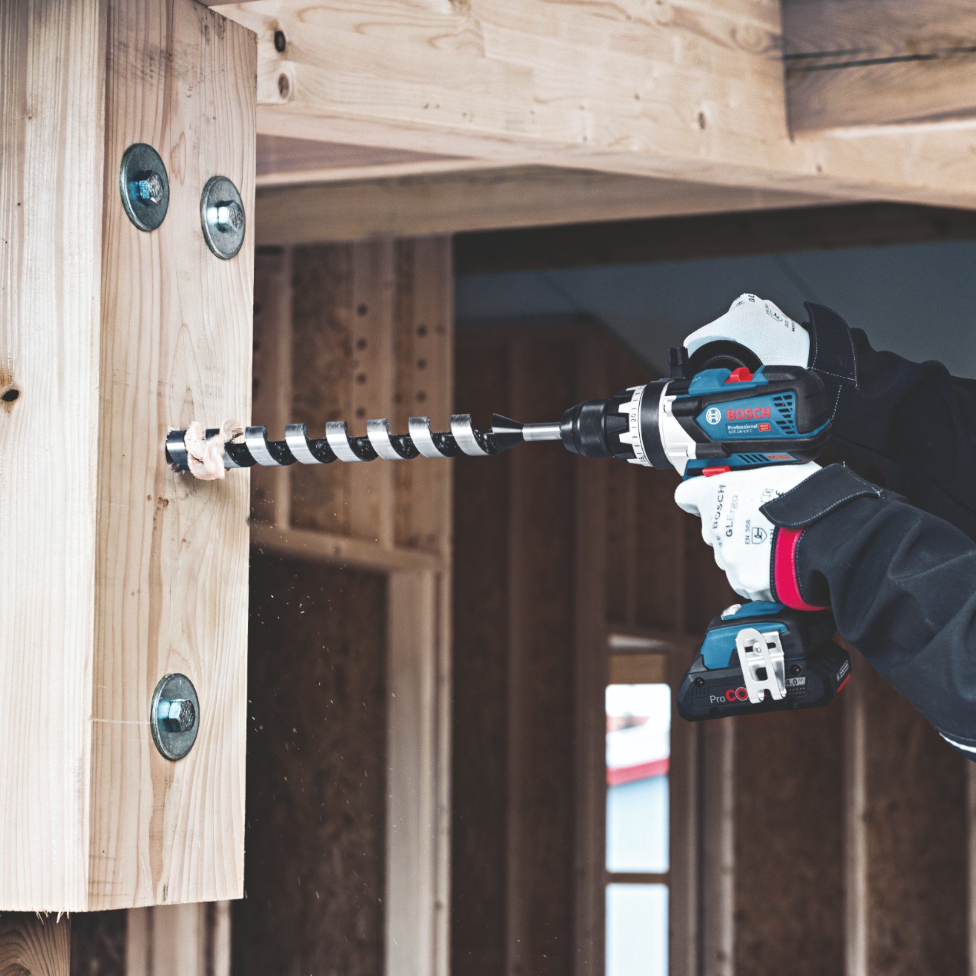 Bosch Professional Säulenbohrmaschine GSR 18V-110 C Professional 18 V 110Nm + 1x Akku 5,0Ah - ohne Ladegerät