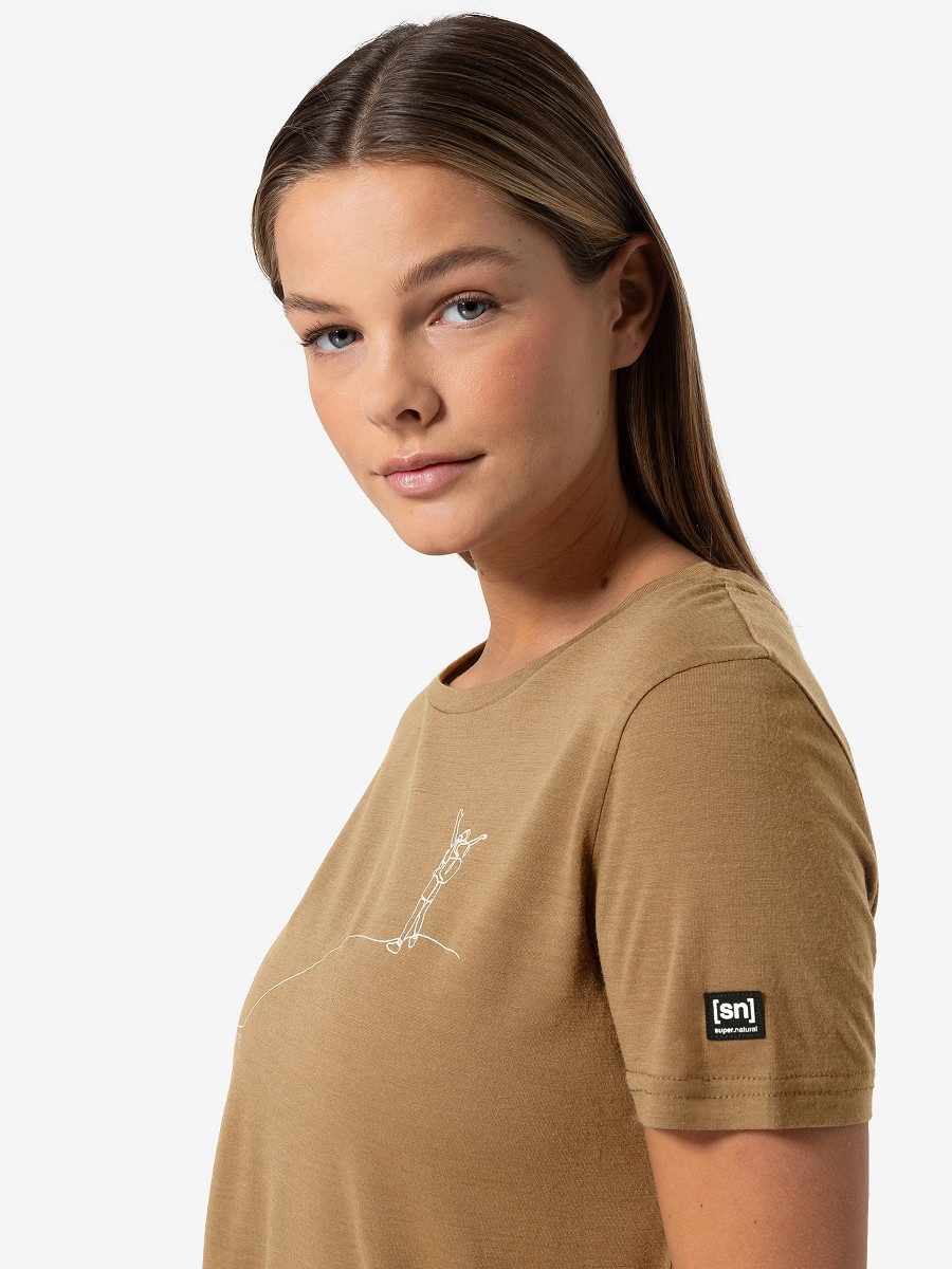 SUPER.NATURAL Print-Shirt Merino T-Shirt W GIPFELGLÜCK günstig online kaufen