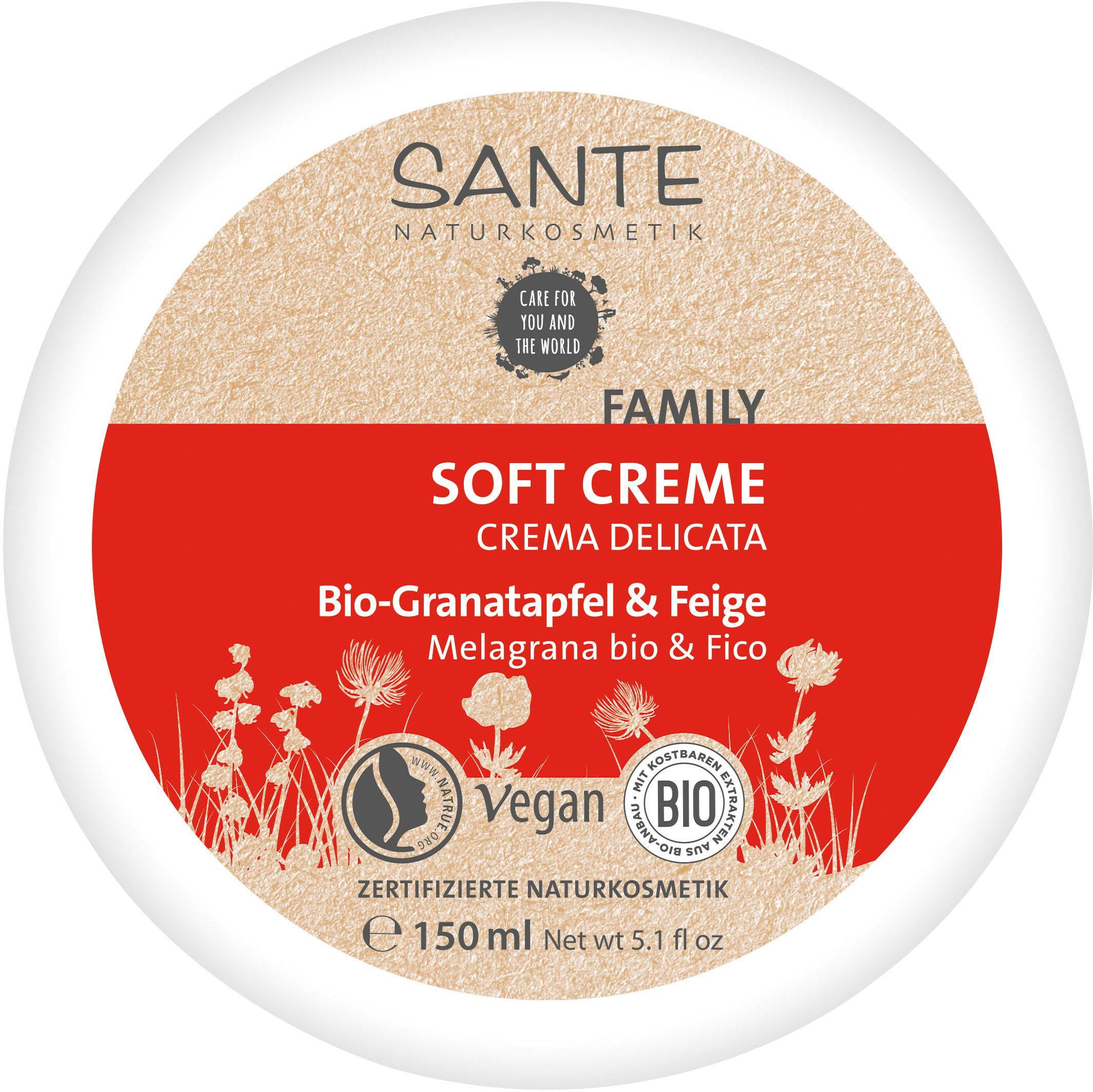 SANTE Gesichtspflege »Soft Creme Bio-Granatapfel & Feige«