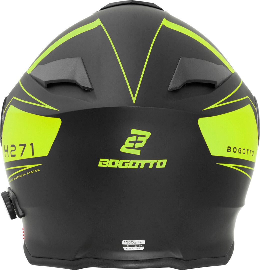 Bogotto Motorradhelm H271 Taog Bluetooth Klapphelm – Bild 5 von 5