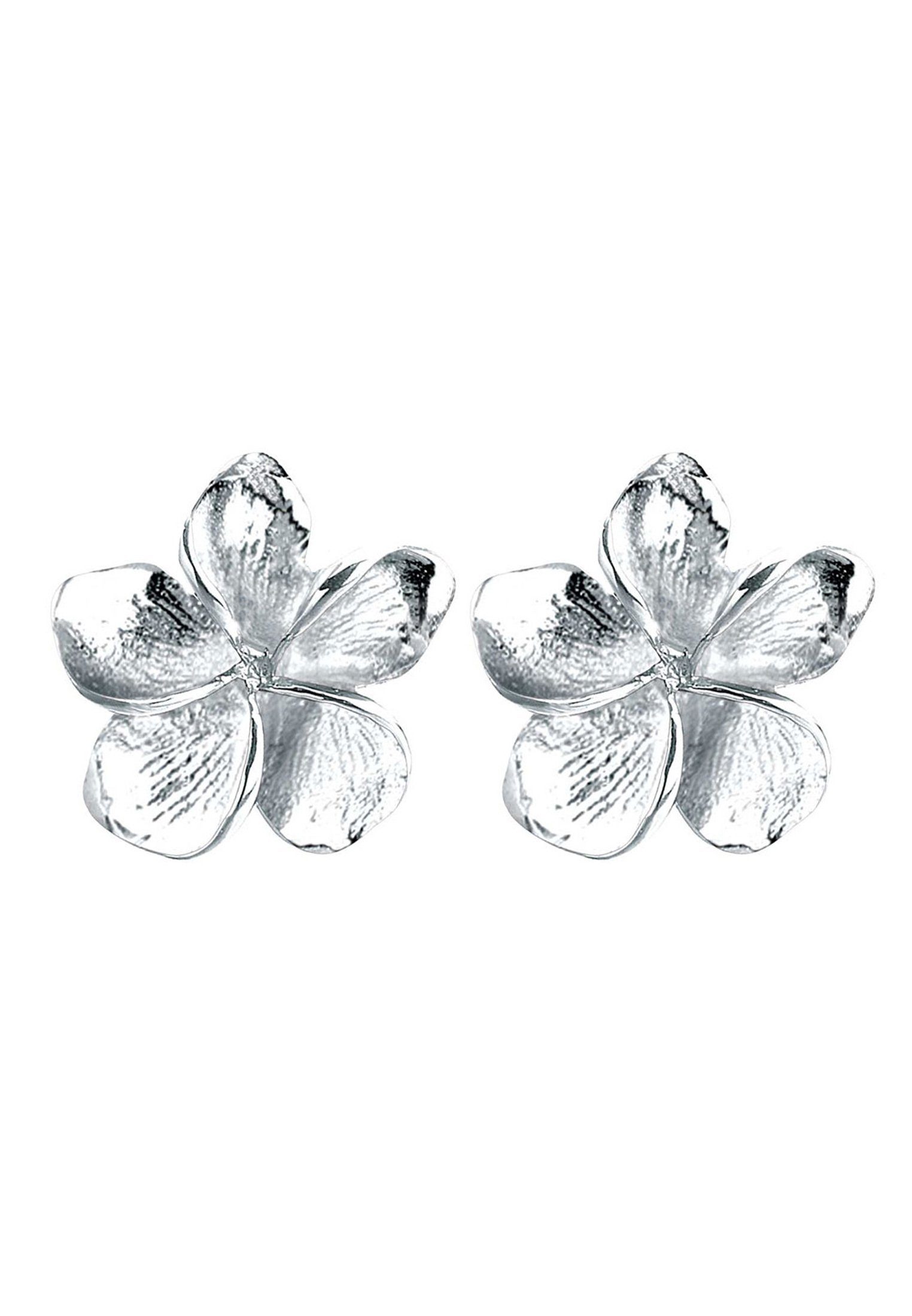 Elli Paar Ohrstecker Frangipani Blüte Blume Filigran 925 Silber, Frangipani günstig online kaufen