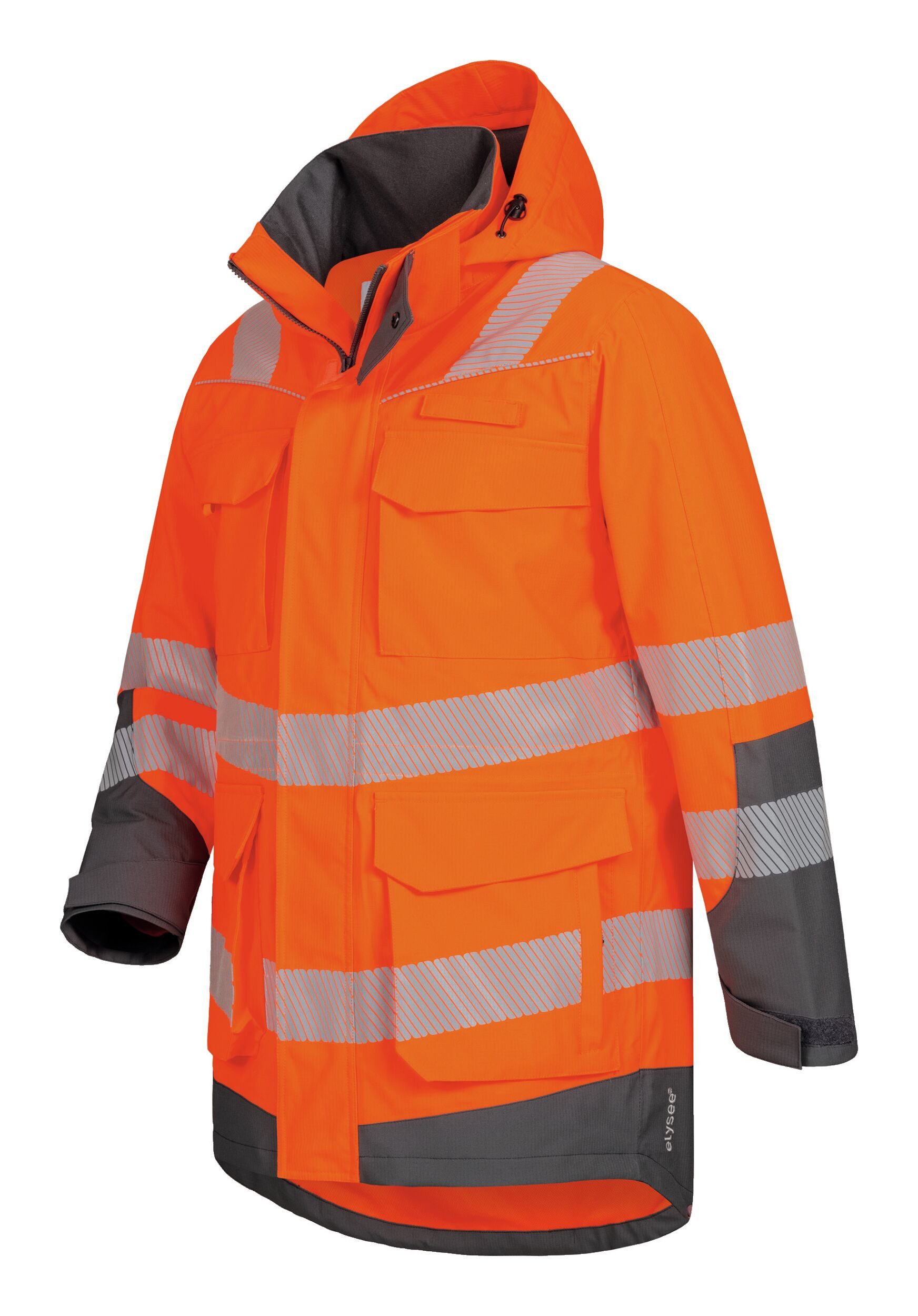 Elysee Arbeitsjacke Warnschutzparka Herwin orange/grau