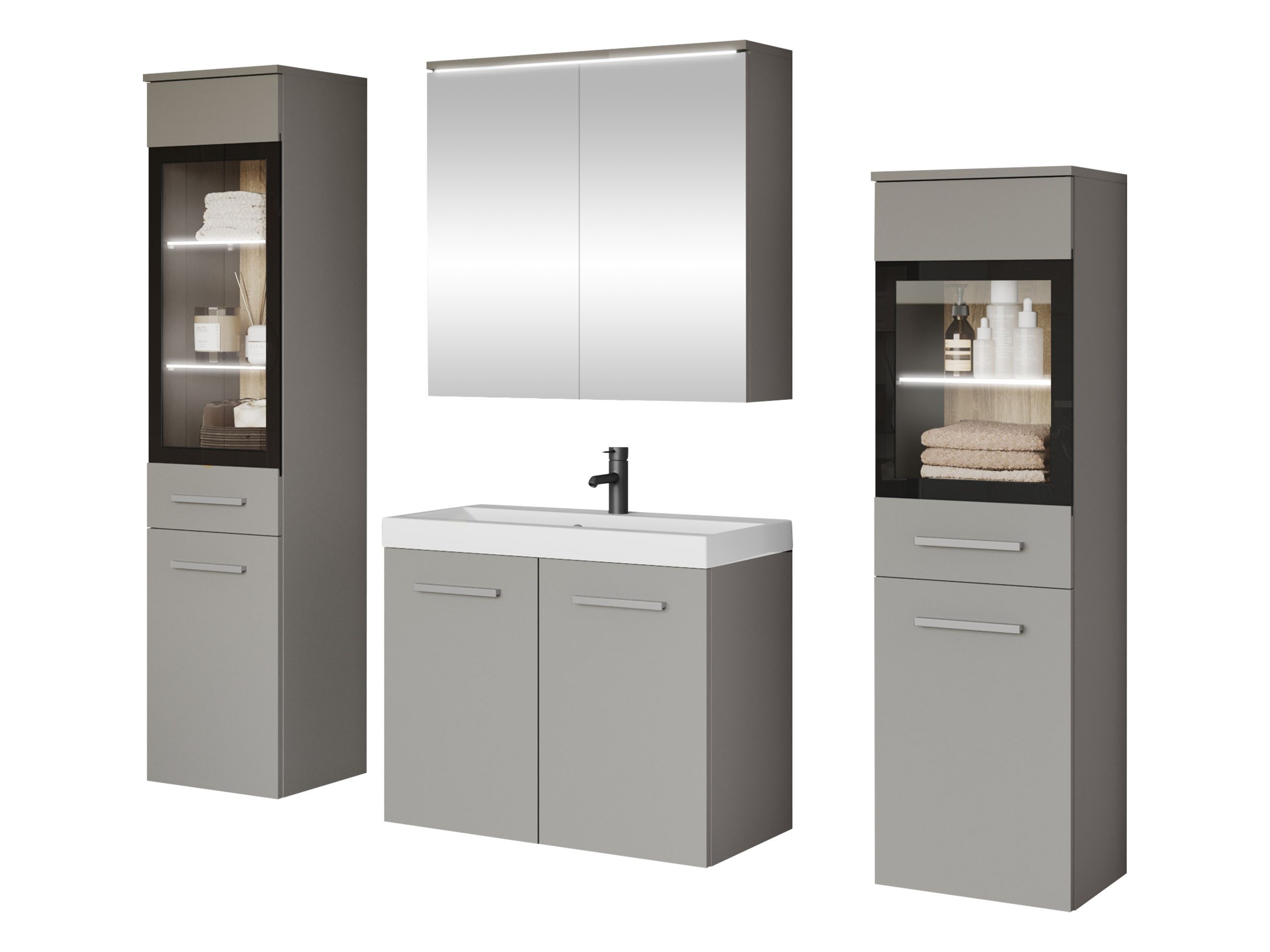 MIRJAN24 Badmöbel-Set Madrit II, (5er-Set, Waschbeckenschrank, günstig online kaufen