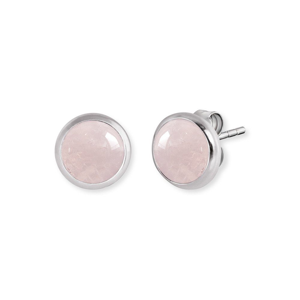 Engelsrufer Ohrring-Set Engelsrufer Damen-Ohrstecker ERE-RQ-ST mit Rosenquarz