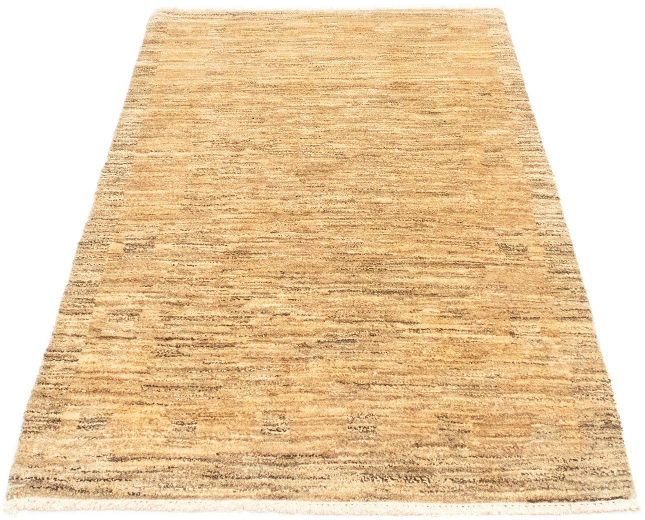 Wollteppich Gabbeh Teppich handgeknüpft hellblau, morgenland, rechteckig,  Höhe: 18 mm, handgeknüpft, Detailreich und stilvoll gemustert | Kurzflor-Teppiche
