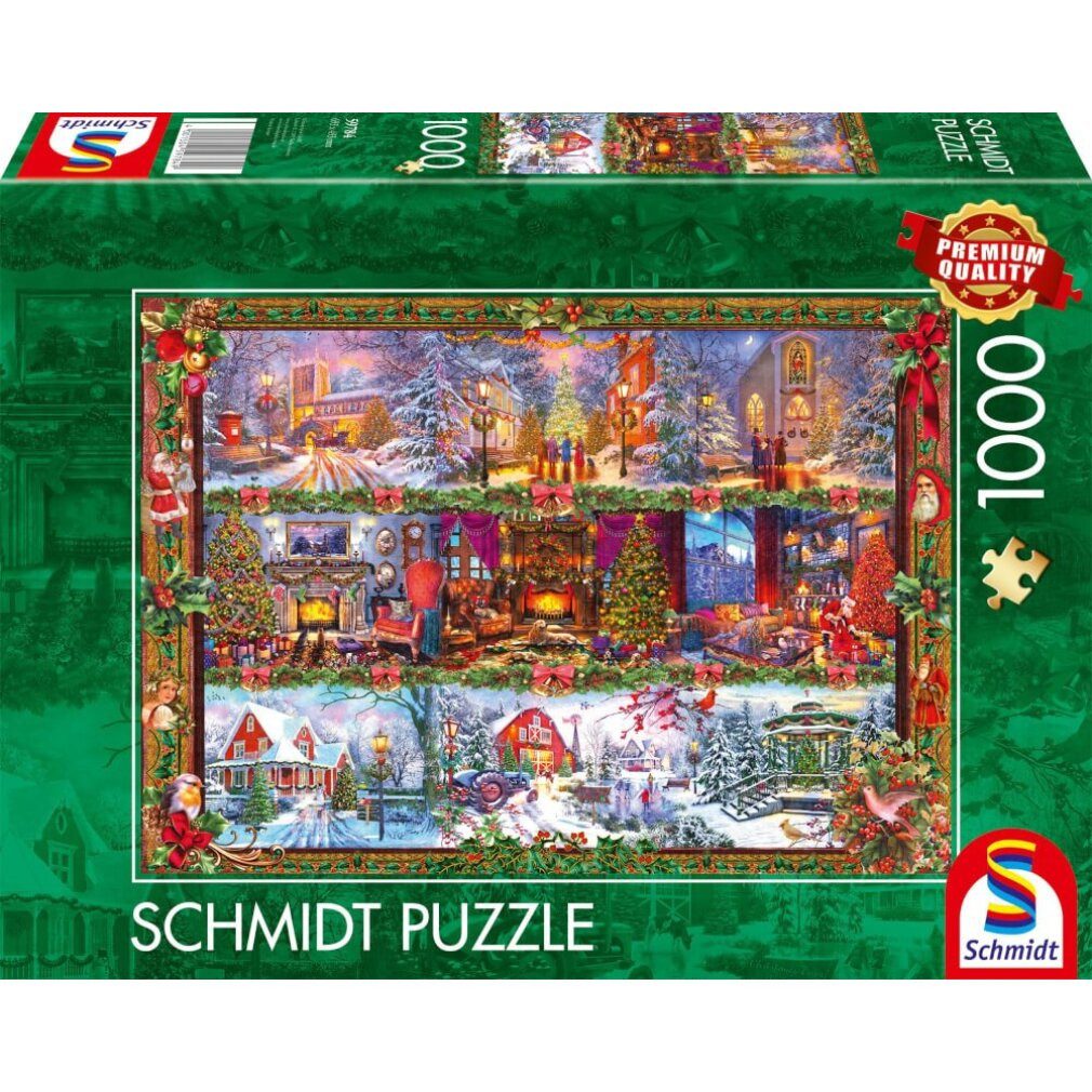 Schmidt Spiele Puzzle Fröhliche Weihnachtszeit (1000 günstig online kaufen