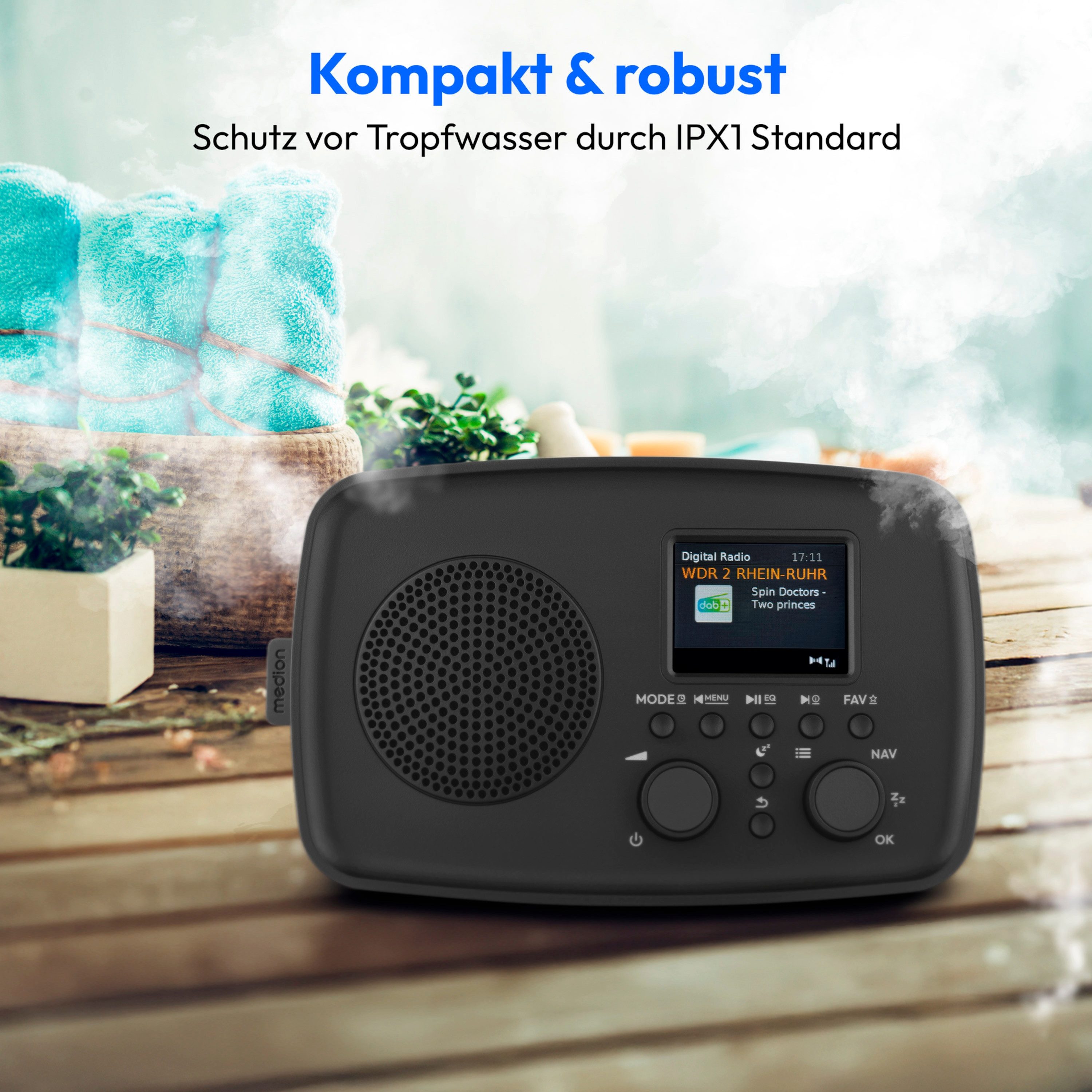 Medion® Audio-System MEDION LIFE DAB+ Radio DRE-1 (MD89288) (5 W, Bluetooth 5.3) – Bild 5 von 5