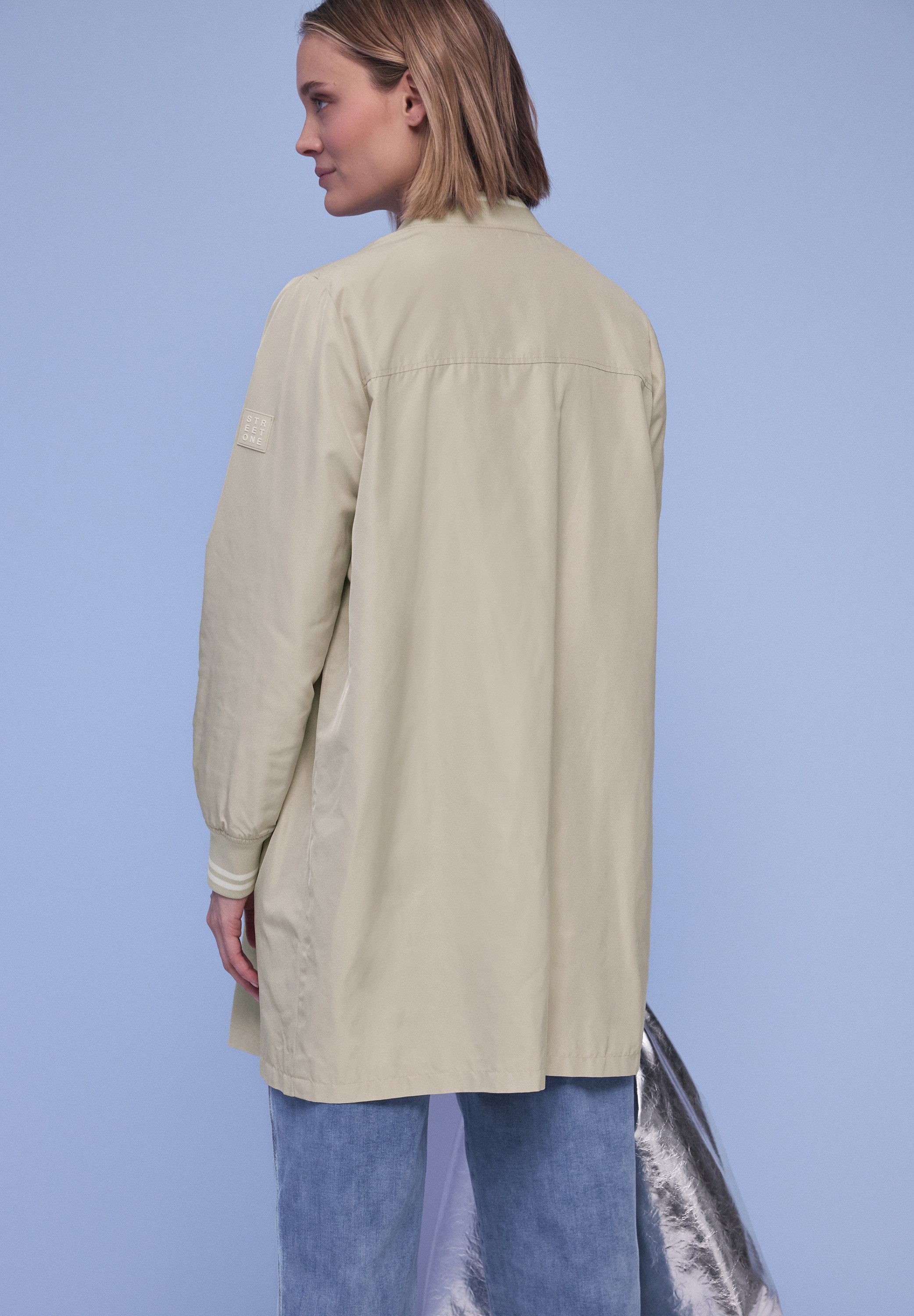 STREET ONE Langjacke bequeme Passform, 2‑Wege‑Reißverschluss