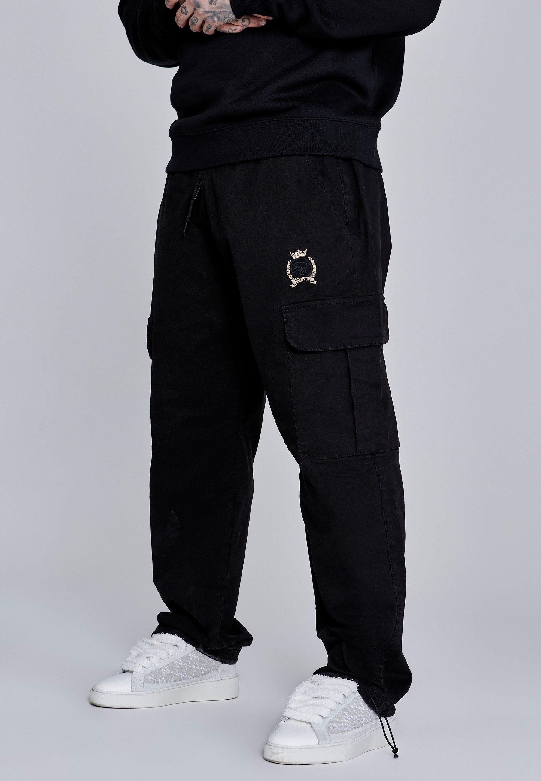 Siksilk Cargohose SikSilk Herren Loose Fit Cargos