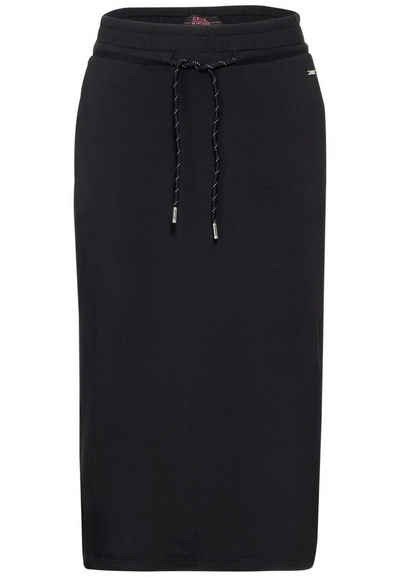 Cecil Sommerrock Jersey Midi Skirt Solid