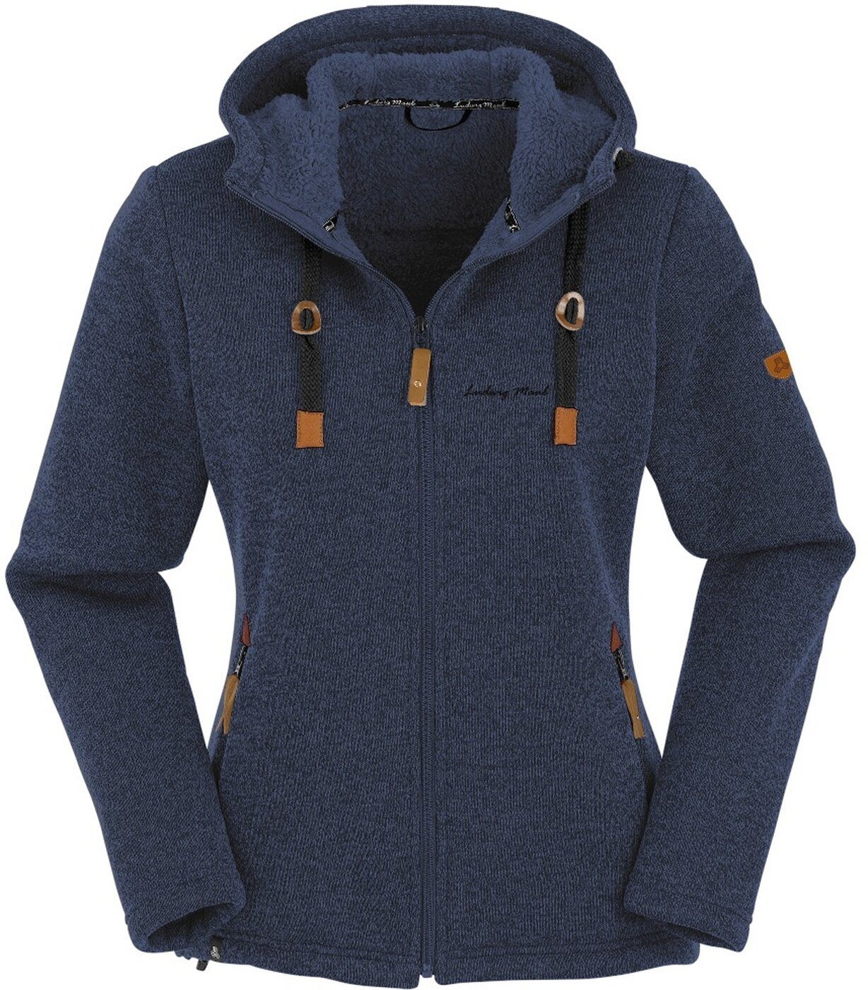 Maul Funktionsjacke Chieming - Strickfeecejacke+Ka BLUE günstig online kaufen