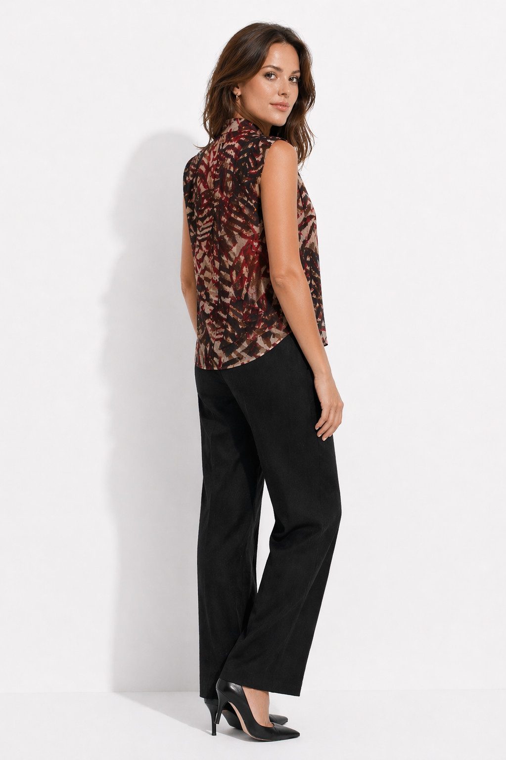 ITALY VIBES Kurzarmbluse - Bluse mit Rüschen - elegantes Blusentop Damen - Rüschenbluse ONE SIZE / passend für Größe XS - M