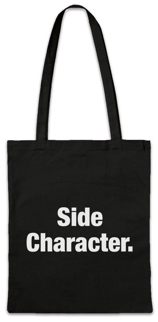 Urban Backwoods Beuteltasche Side Character Stofftasche NPC Statist Average Joe Slogan Spruch Motto (1-tlg), Fun Spaß Comedy Joke