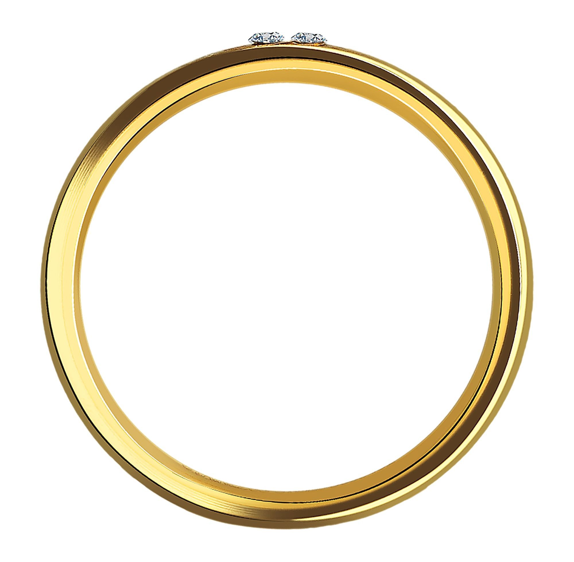 AKZENT Fingerring Silva Edelstahl gold Damen, Damen Ring günstig online kaufen