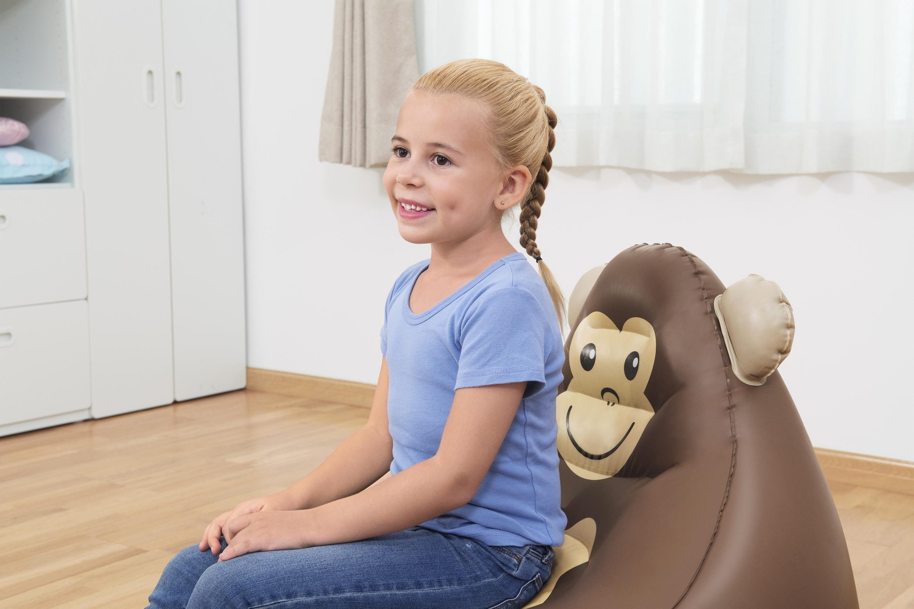 Bestway Luftbett Cozy Critters™, (Packung, 1-tlg., 72 x 72 x 64 cm), Für den Innengebrauch