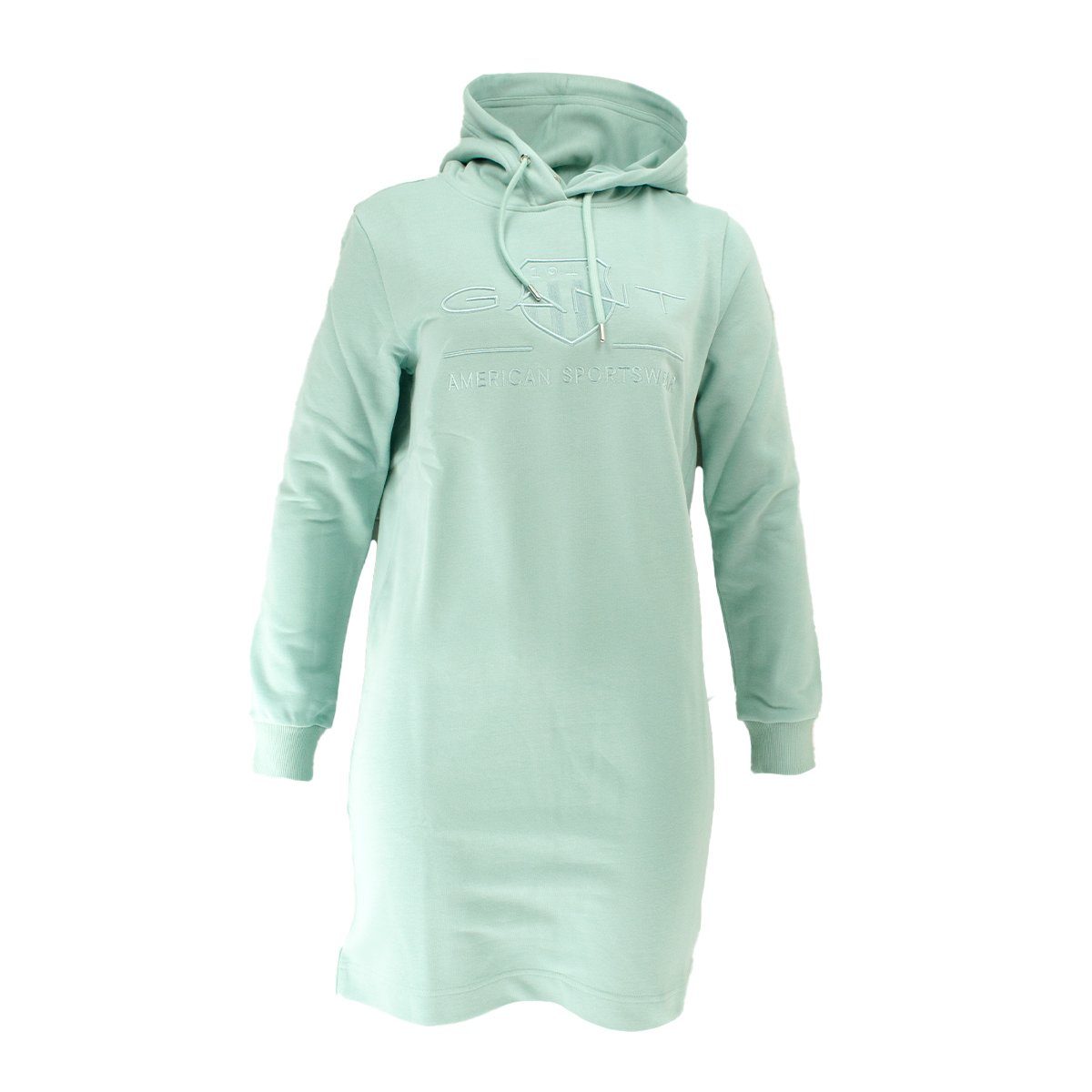 Bezahlbarer Preis Damen Sweatkleid Shield Kleid DustyTurquoise(467) Tonal Dress 4200478 Gant Regular
